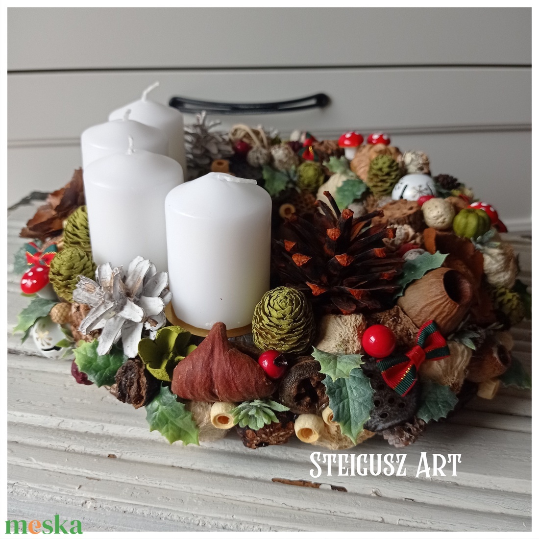 Adventi koszorú - karácsony - adventi díszek - adventi koszorú - Meska.hu Adventi koszorú - karácsony - adventi díszek - adventi koszorú - Meska.hu