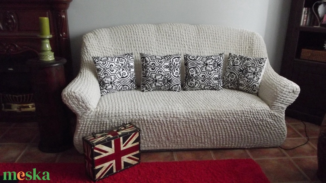 Levehető rugalmas kanapé huzat, bútorhuzat, védőhuzat - otthon & életmód - lakástextil - ágytakaró - Meska.hu