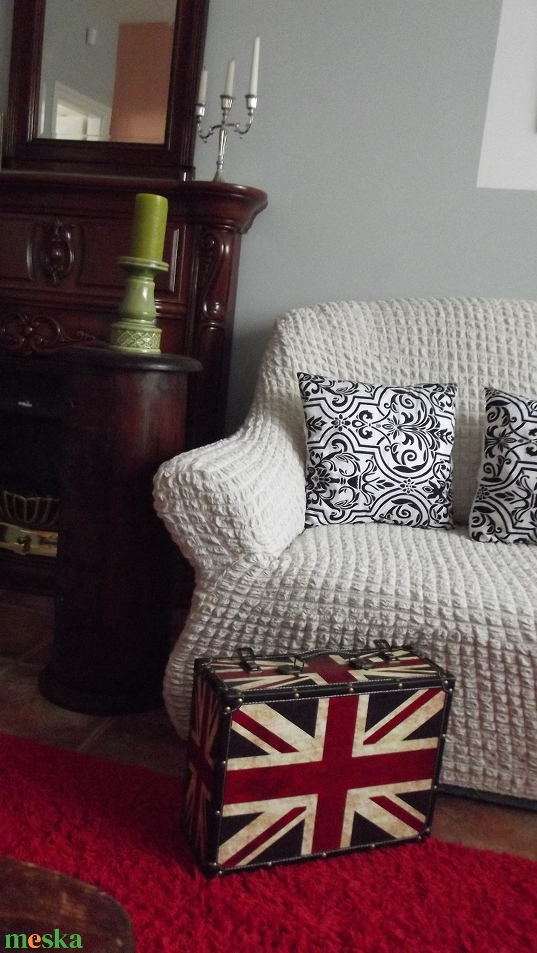 Levehető rugalmas kanapé huzat, bútorhuzat, védőhuzat - otthon & életmód - lakástextil - ágytakaró - Meska.hu