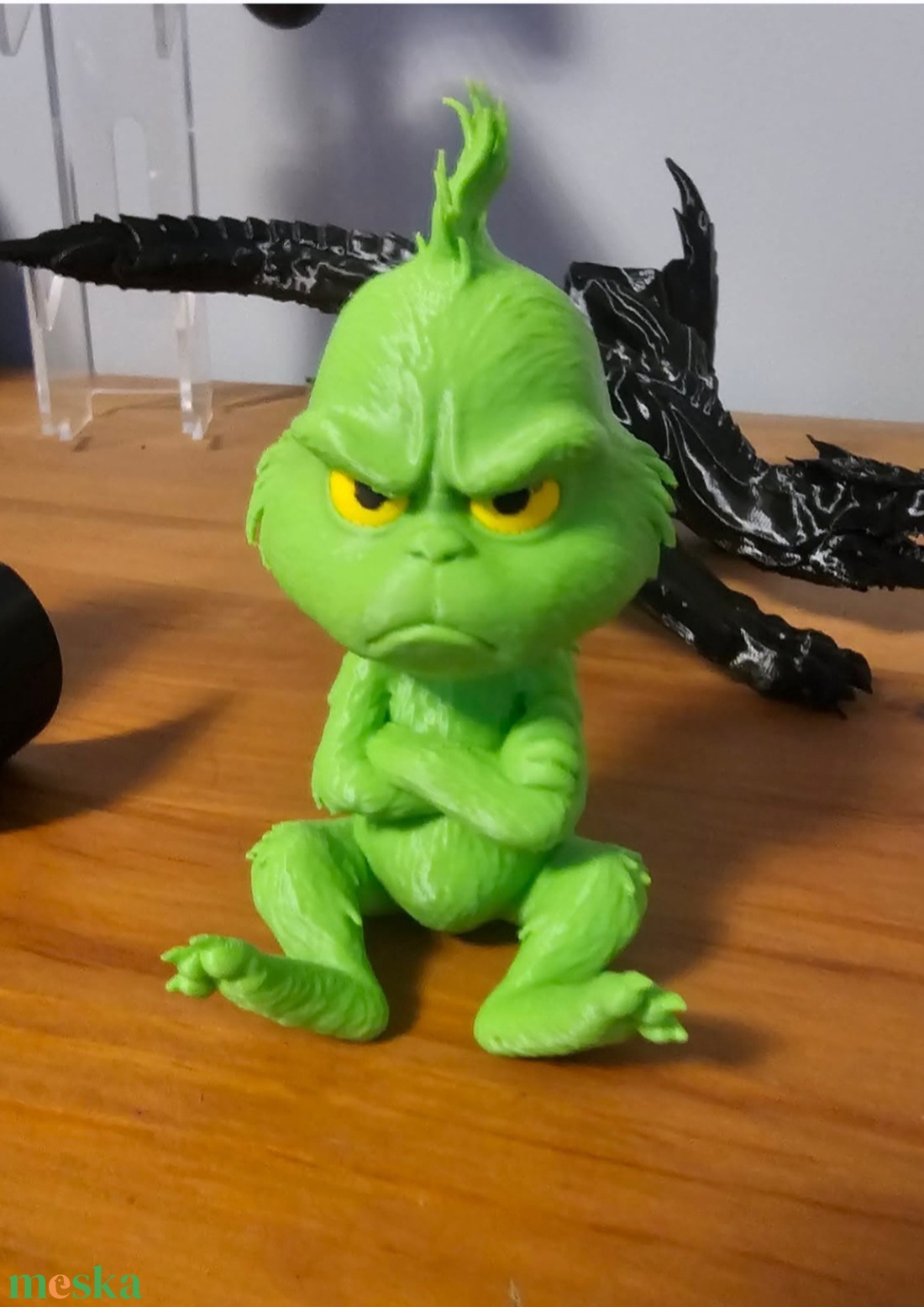Morcos vagy Mosolygó, alvó Grincs - 3D nyomtatott - művészet - makett, modell - Meska.hu