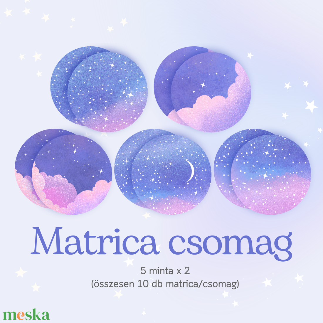 Matrica csomag - Csillagos éjszaka - otthon & életmód - papír, írószer - matrica, matrica csomag - Meska.hu Matrica csomag - Csillagos éjszaka - otthon & életmód - papír, írószer - matrica, matrica csomag - Meska.hu