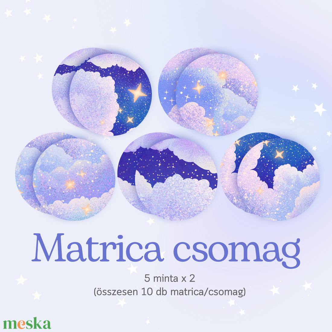 Matrica csomag - Csillagos éjszaka - otthon & életmód - papír, írószer - matrica, matrica csomag - Meska.hu Matrica csomag - Csillagos éjszaka - otthon & életmód - papír, írószer - matrica, matrica csomag - Meska.hu