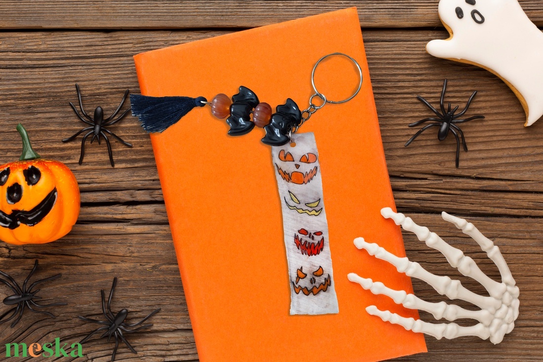 Halloweeni kulcstartó - táska & tok - kulcstartó & táskadísz - kulcstartó - Meska.hu