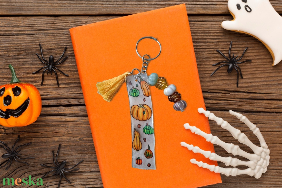 Halloweeni kulcstartó - táska & tok - kulcstartó & táskadísz - kulcstartó - Meska.hu