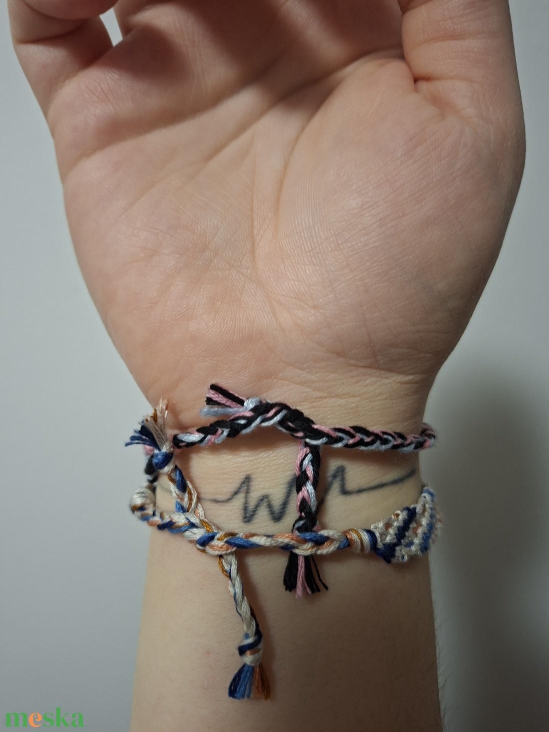 Karkötő szett  - ékszer - karkötő - fonott karkötő - Meska.hu