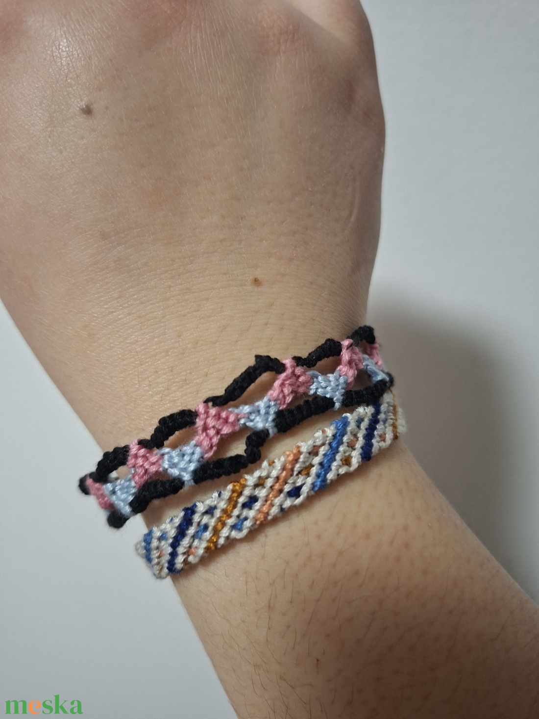 Karkötő szett  - ékszer - karkötő - fonott karkötő - Meska.hu