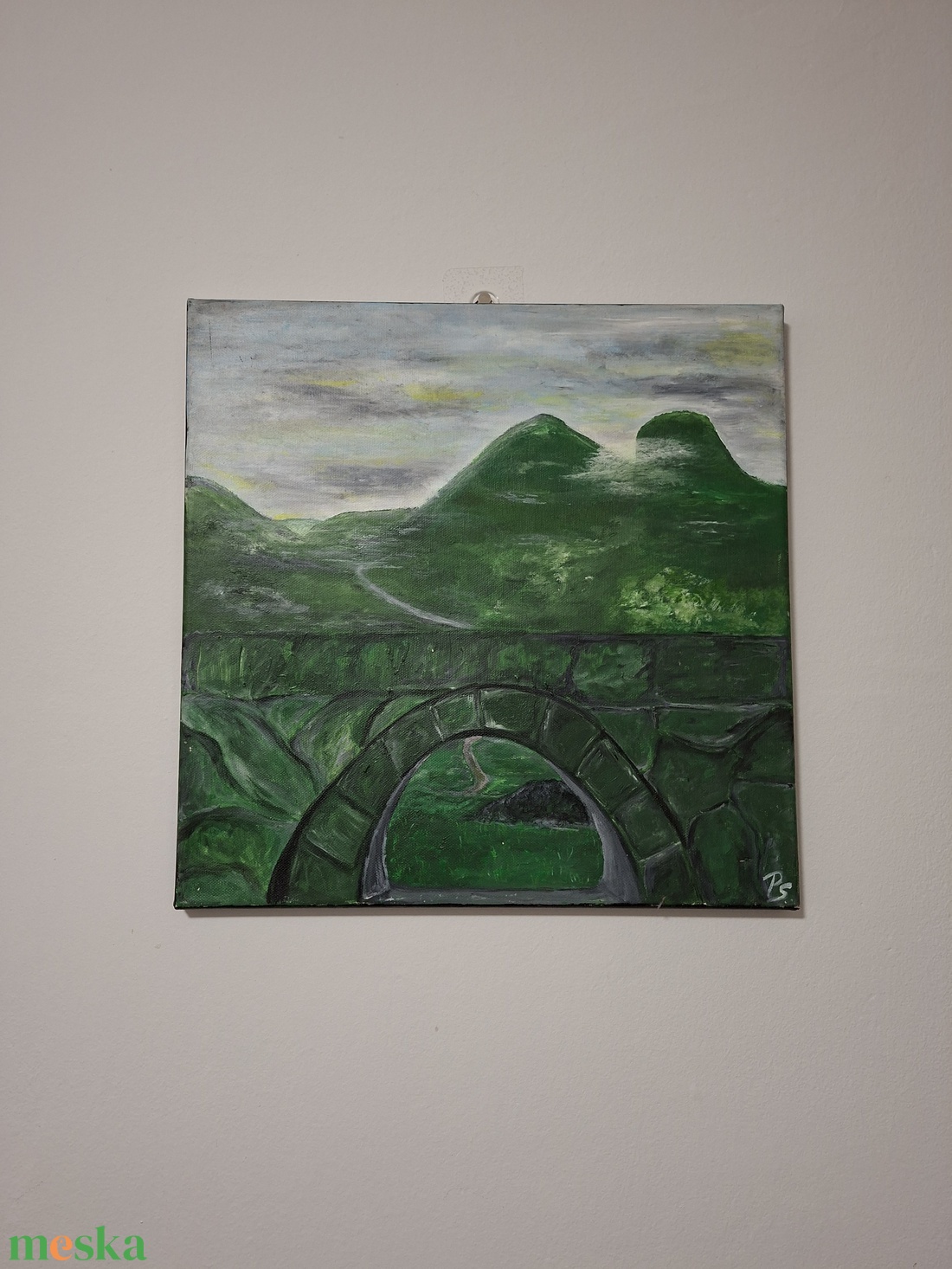 Tájkép - művészet - festmény - akril - Meska.hu