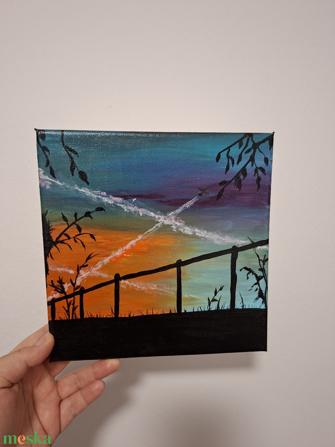 Nyári este - művészet - festmény - akril - Meska.hu