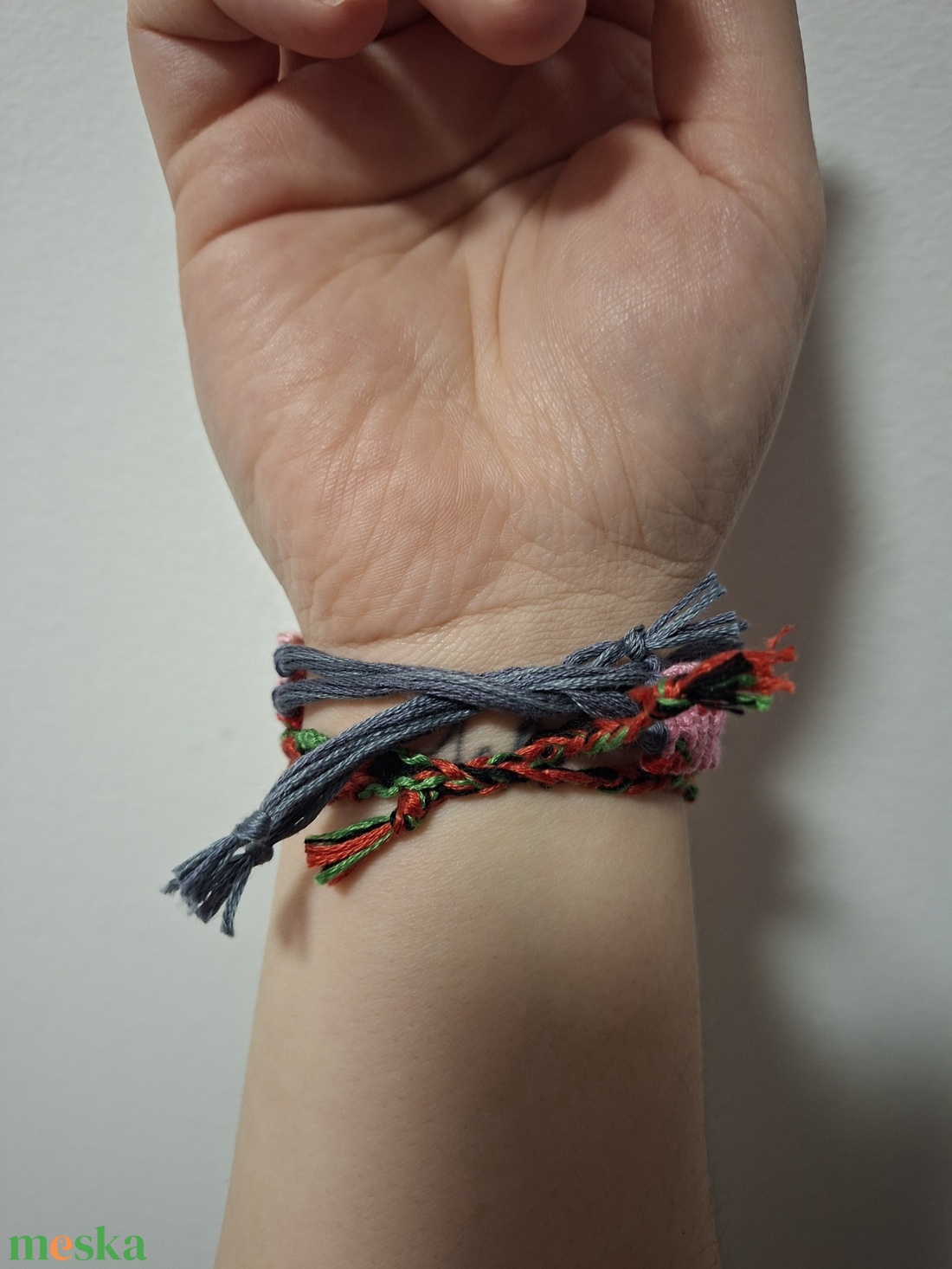 Epres karkötőpár - ékszer - karkötő - fonott karkötő - Meska.hu