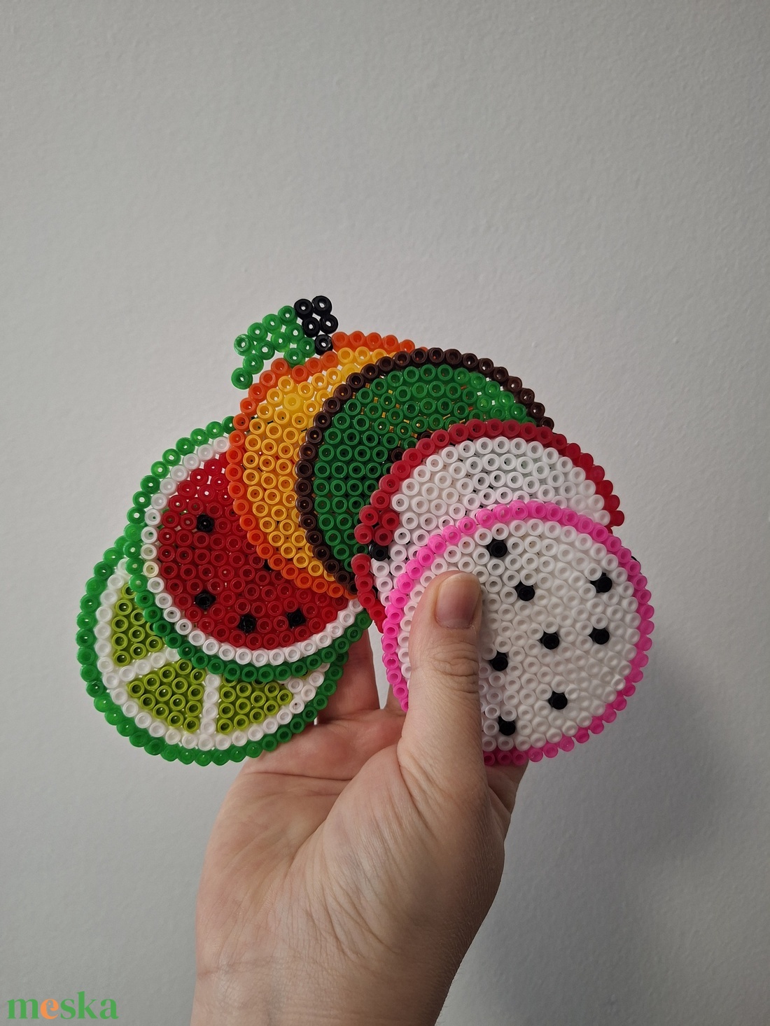 Poháralátét gyümölcs minta - otthon & életmód - konyhafelszerelés, tálalás - tálalás - boros poharak, szettek - Meska.hu