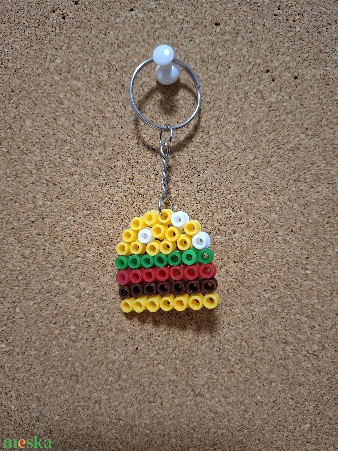 Hamburgeres kulcstartó - táska & tok - kulcstartó & táskadísz - kulcstartó - Meska.hu