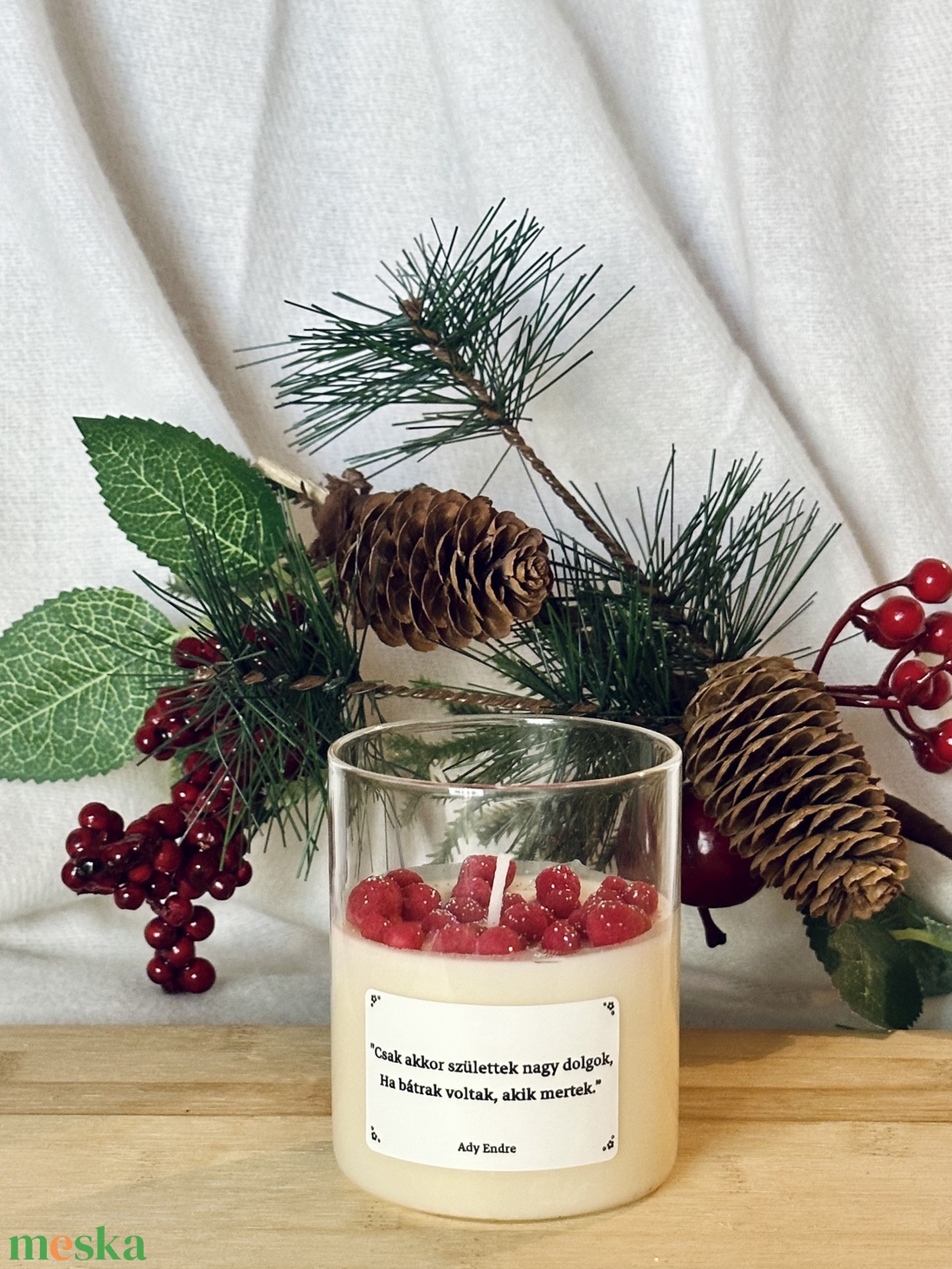 Piros gyöngyök - karácsony - adventi díszek - adventi gyertyadíszek és koszorúdíszek - Meska.hu