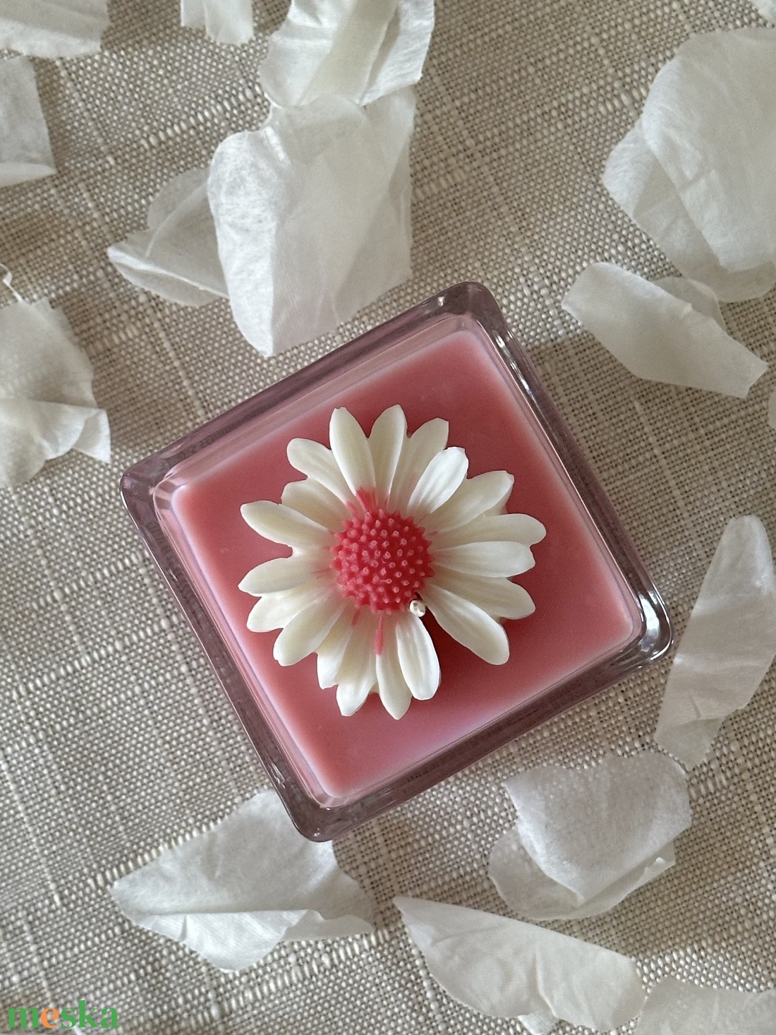 Tavaszi Margaréta- Idézetes Illatgyertya - otthon & életmód - gyertya, illat, aroma - mécses és mécsestartó - Meska.hu