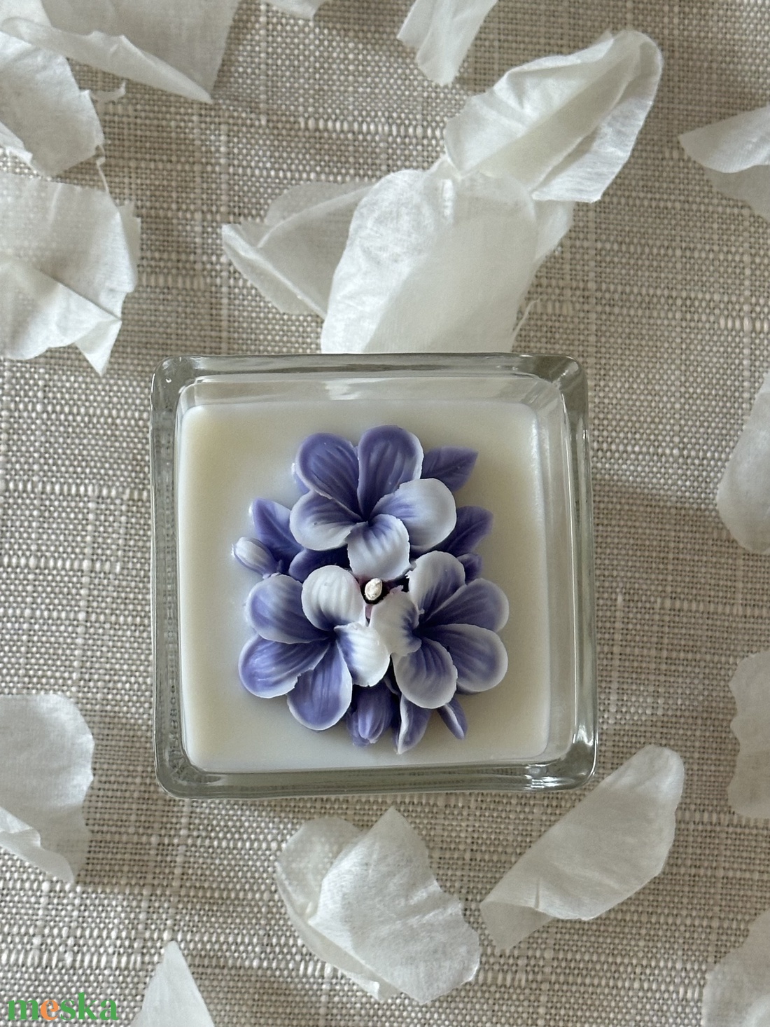 Lila Virág - Idézetes Illatgyertya - otthon & életmód - gyertya, illat, aroma - gyertya - Meska.hu