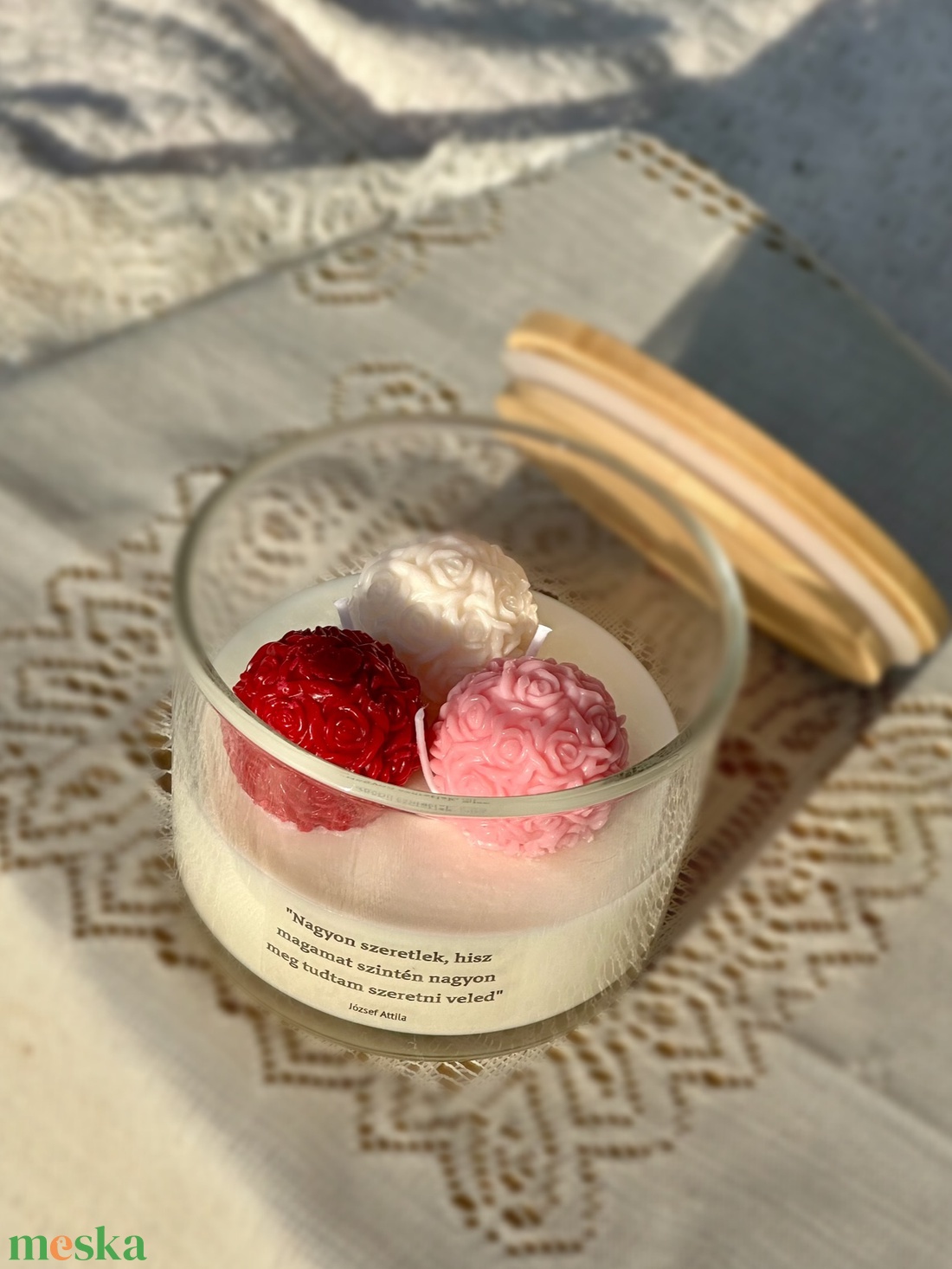 Rózsacsokor - otthon & életmód - gyertya, illat, aroma - gyertya - Meska.hu