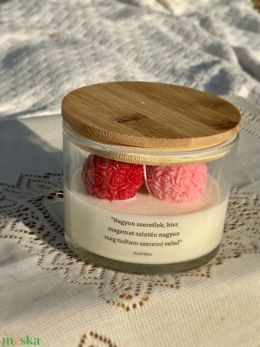 Rózsacsokor - otthon & életmód - gyertya, illat, aroma - gyertya - Meska.hu