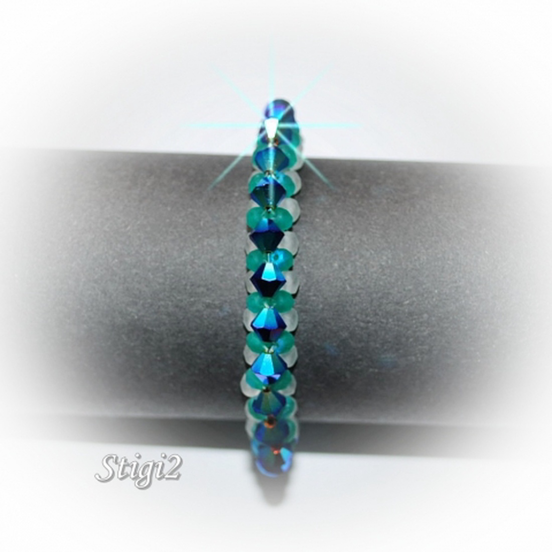 Egyedi Blue Ice karkötő -  - Meska.hu