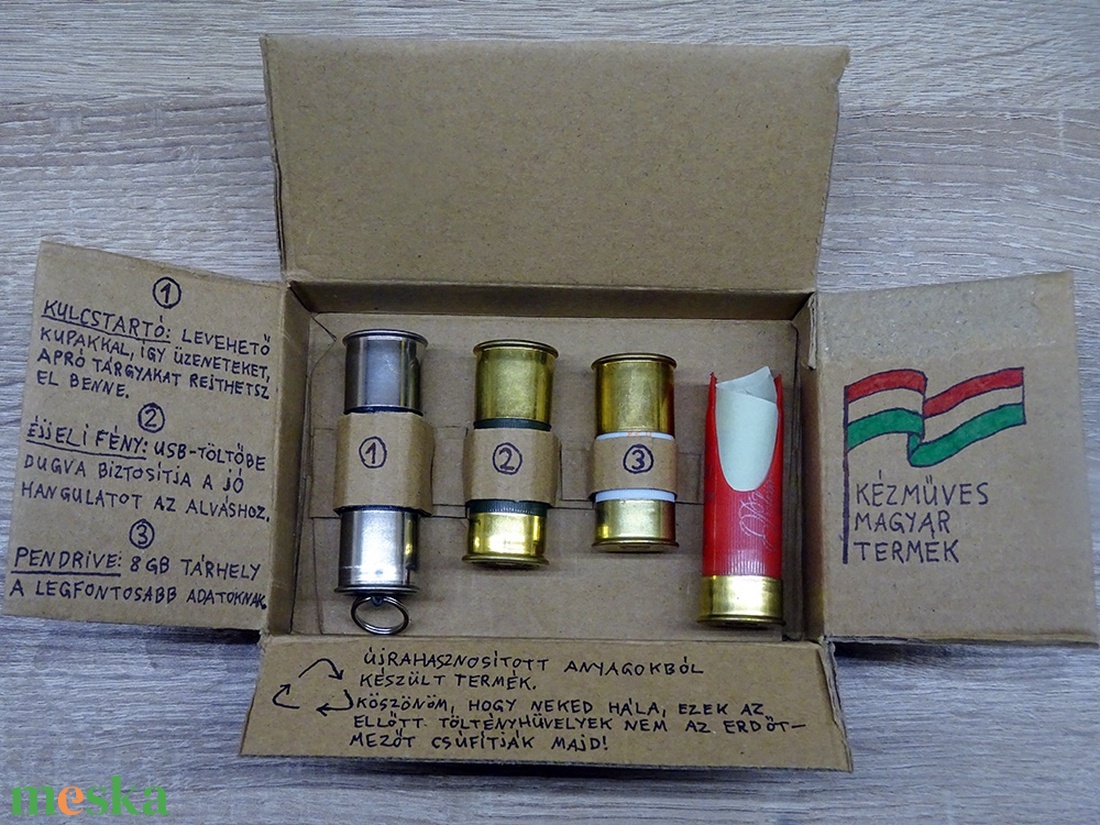 Egyedi ajándékcsomag fegyverkedvelőknek (kulcstartó, éjjeli fény és pendrive) - játék & sport - sport és kikapcsolódás - vadászat - Meska.hu