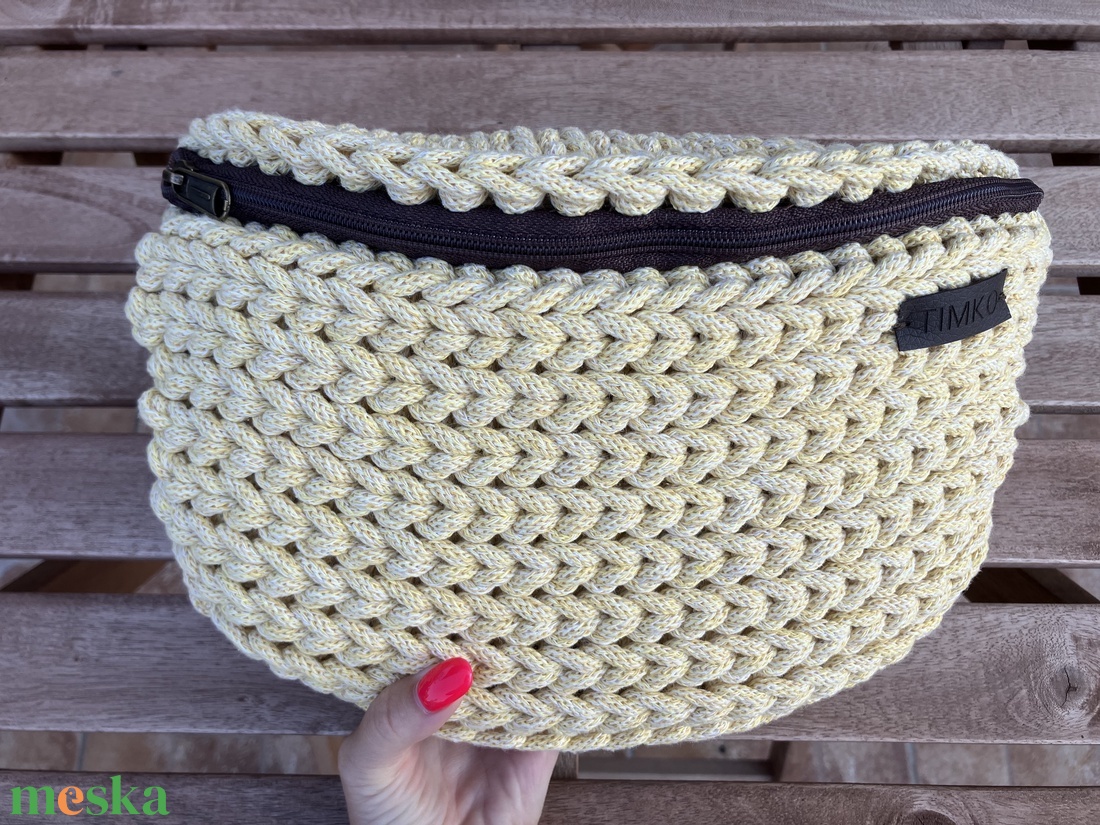 Horgolt övtáska/crossbody - táska & tok - övtáska - Meska.hu