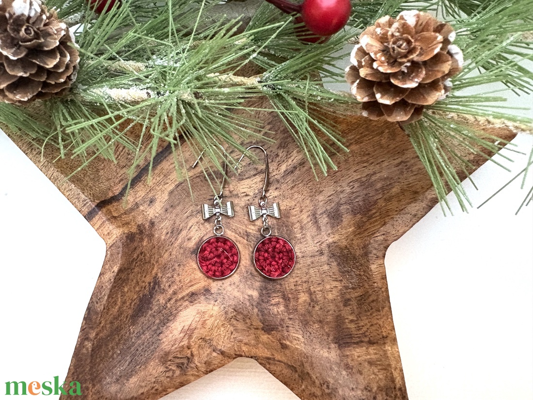 Masnis fülbevaló - ékszer - fülbevaló - lógós kerek fülbevaló - Meska.hu