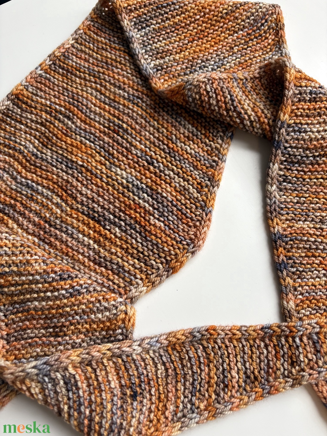 ,,Sophie�� kötött sál - Őszi alkony - ruha & divat - sál, sapka, kendő - sál - Meska.hu