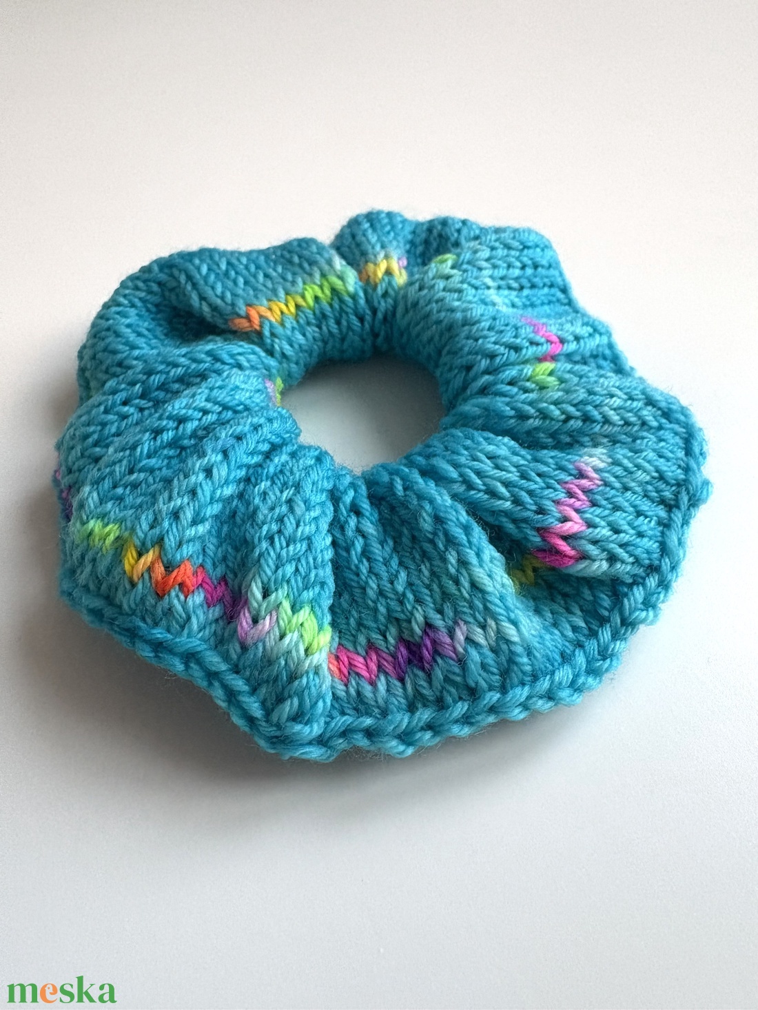 Kötött scrunchie/hajgumi - ruha & divat - hajdísz & hajcsat - hajgumi - Meska.hu