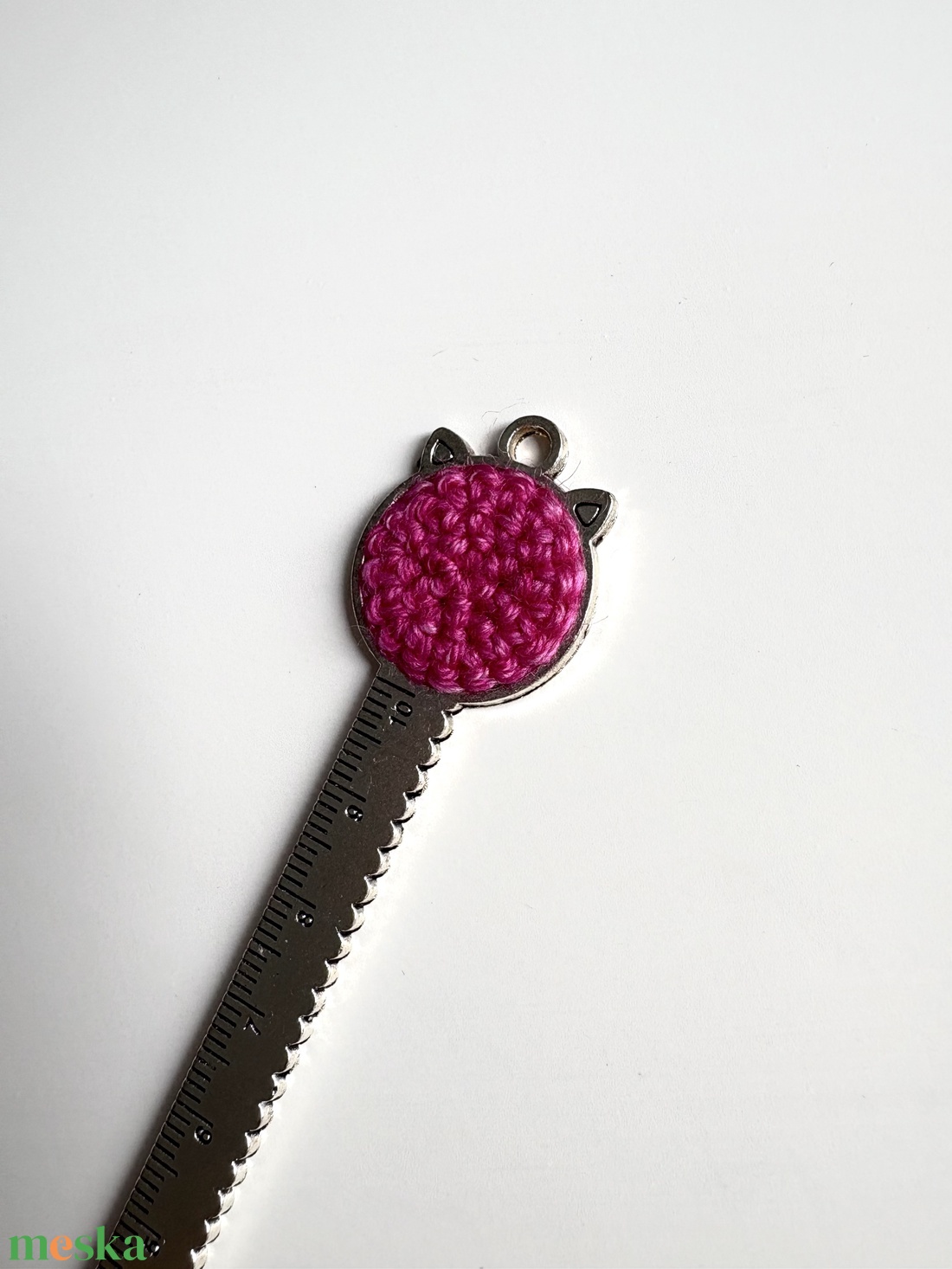 Könyvjelző - cicás (pink) - könyv & zene - könyvjelző - Meska.hu