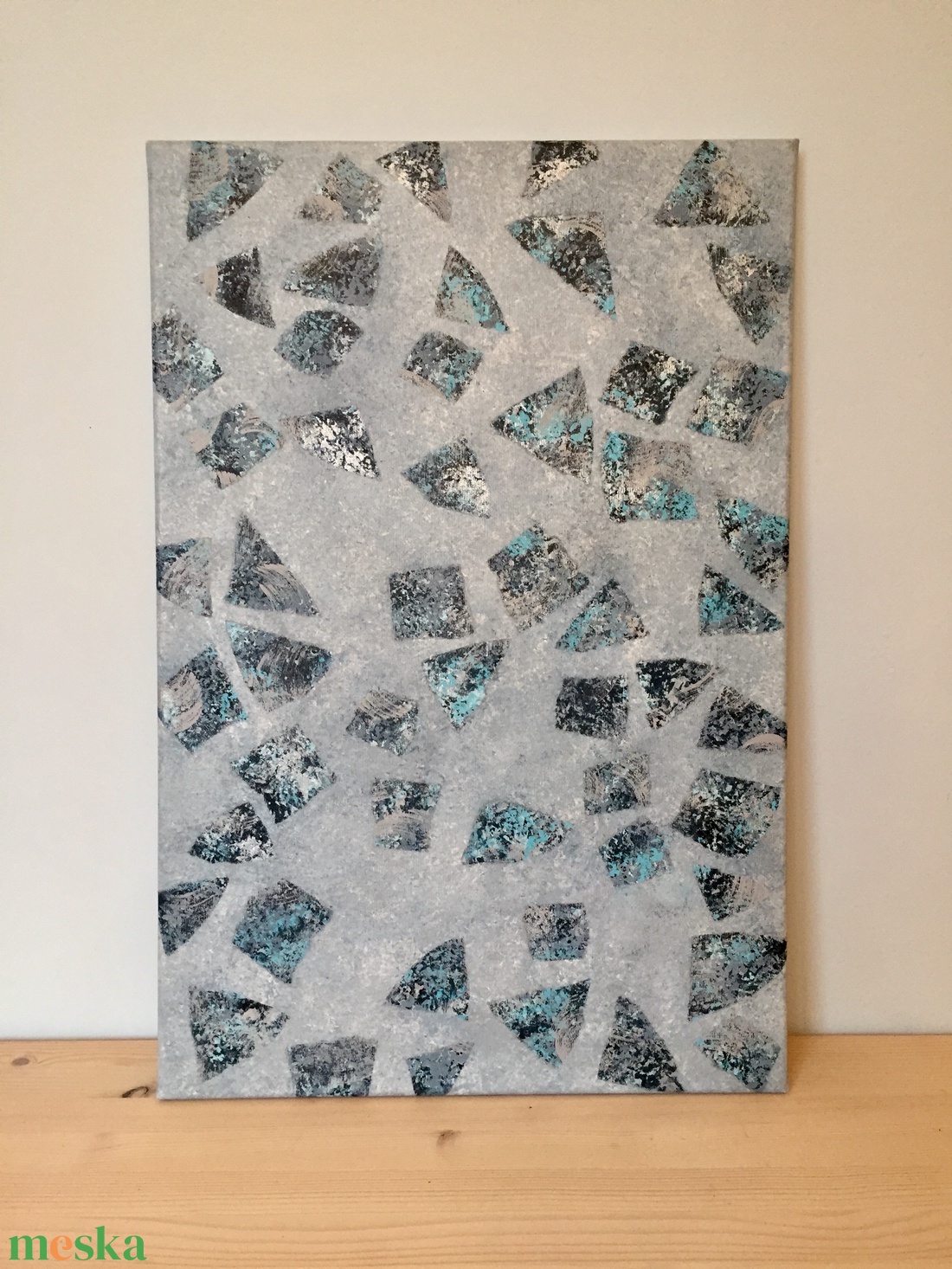Terrazzo imitáció - művészet - festmény - akril - Meska.hu Terrazzo imitáció - művészet - festmény - akril - Meska.hu
