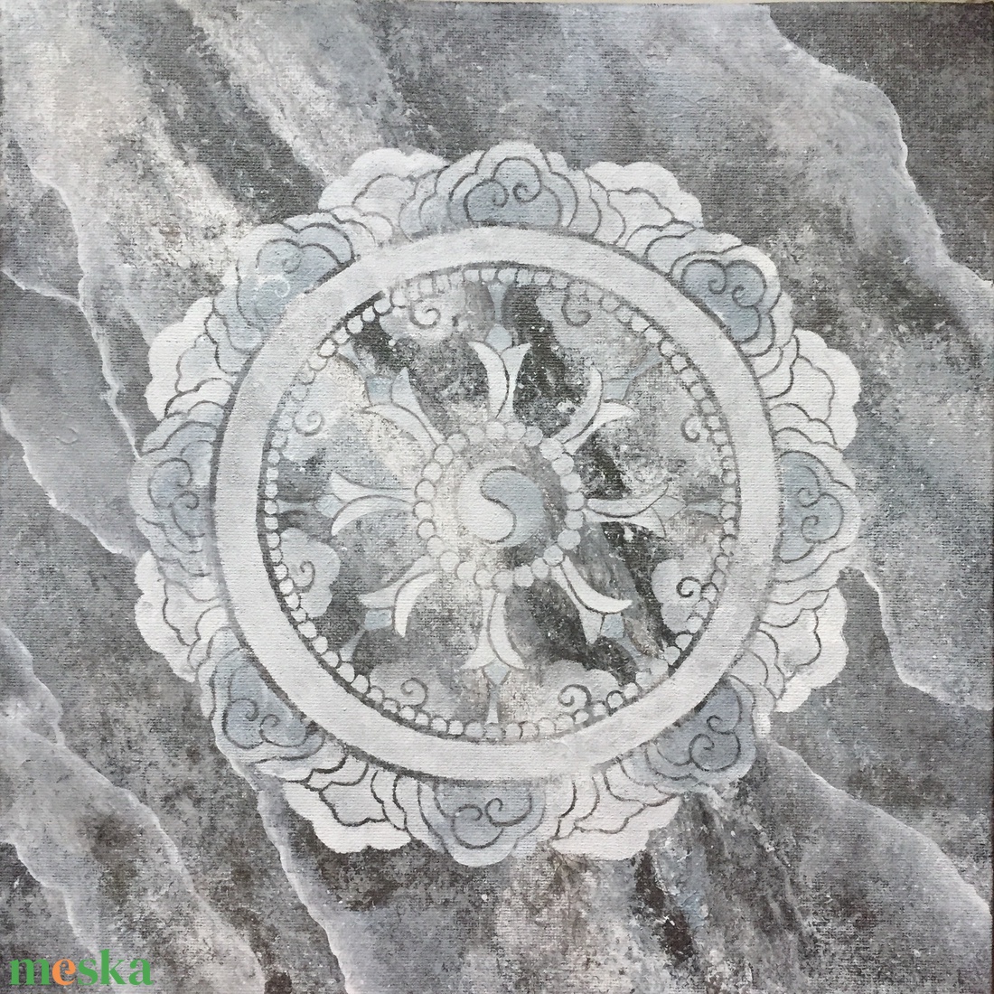 Festett márvány - művészet - festmény - akril - Meska.hu