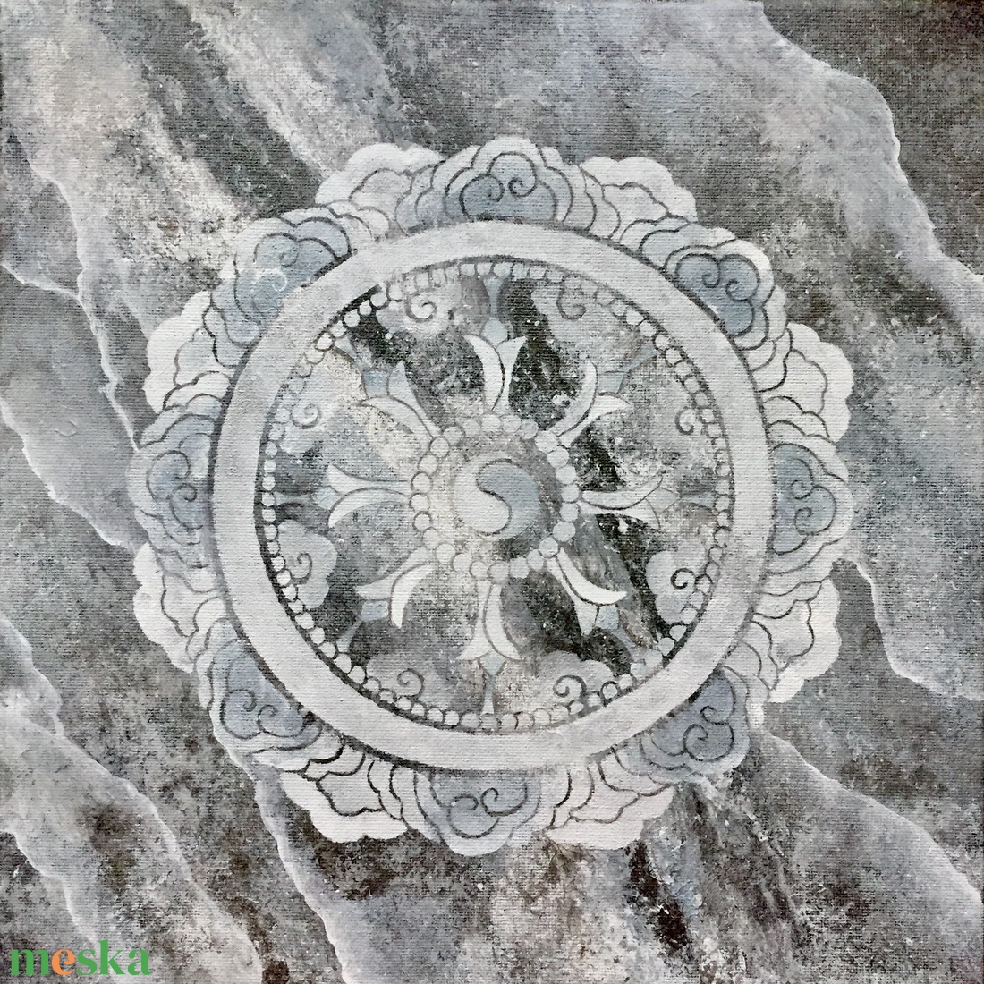 Festett márvány - művészet - festmény - akril - Meska.hu