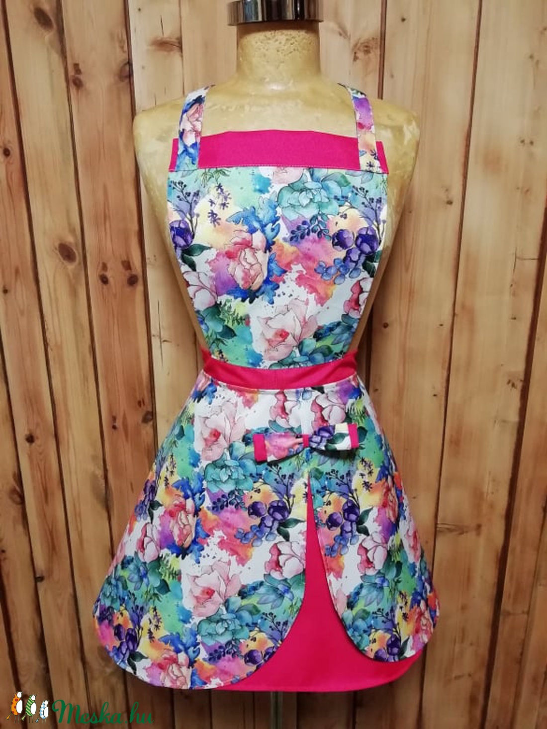 Vízlepergetős fodros kötény - otthon & életmód - konyhafelszerelés, tálalás - Meska.hu