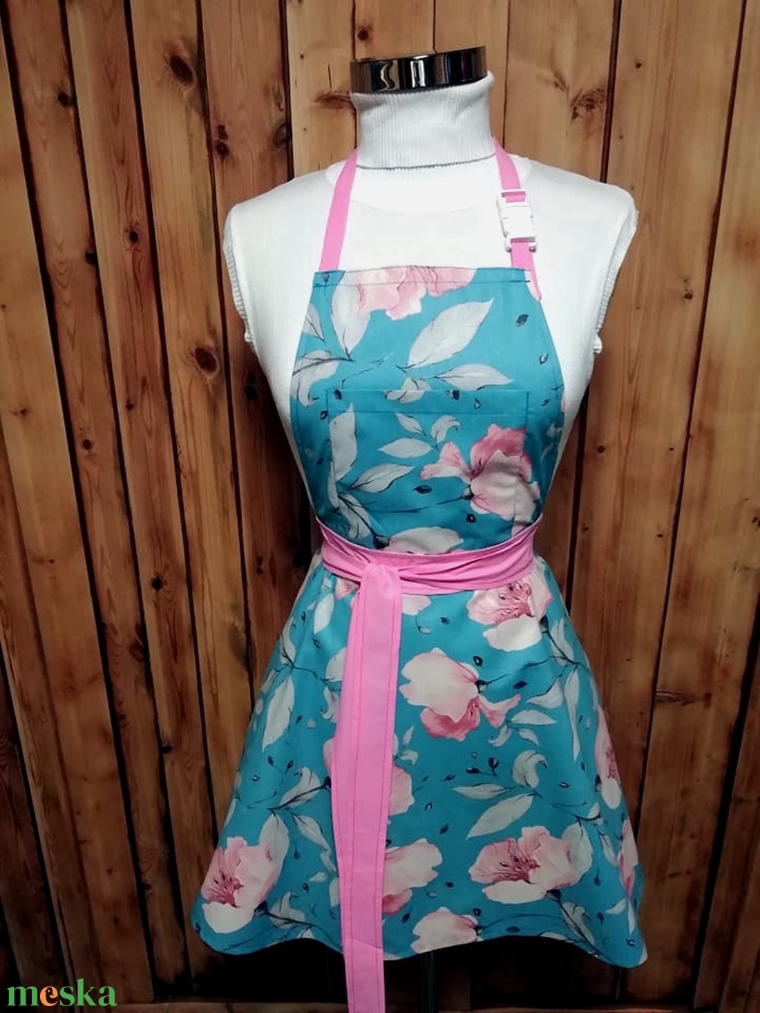 Anya lánya virágos kötény - otthon & életmód - konyhafelszerelés, tálalás - konyhai textil - kötény - Meska.hu