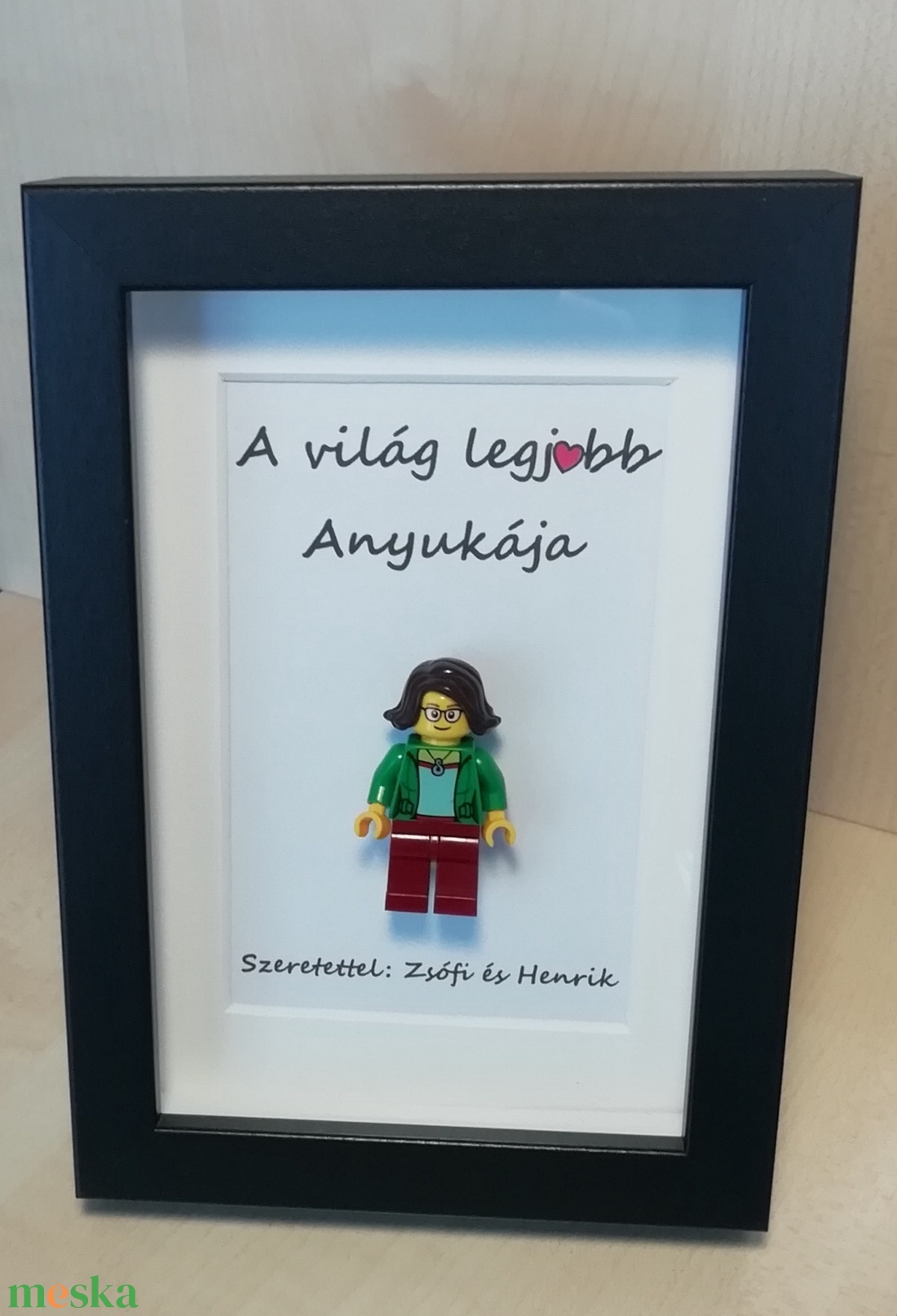 Asztali vagy fali dísz személyre szabható LEGO figurákból (10 cm x 15 cm) - otthon & életmód - dekoráció - kép & falikép - 3d képek - Meska.hu
