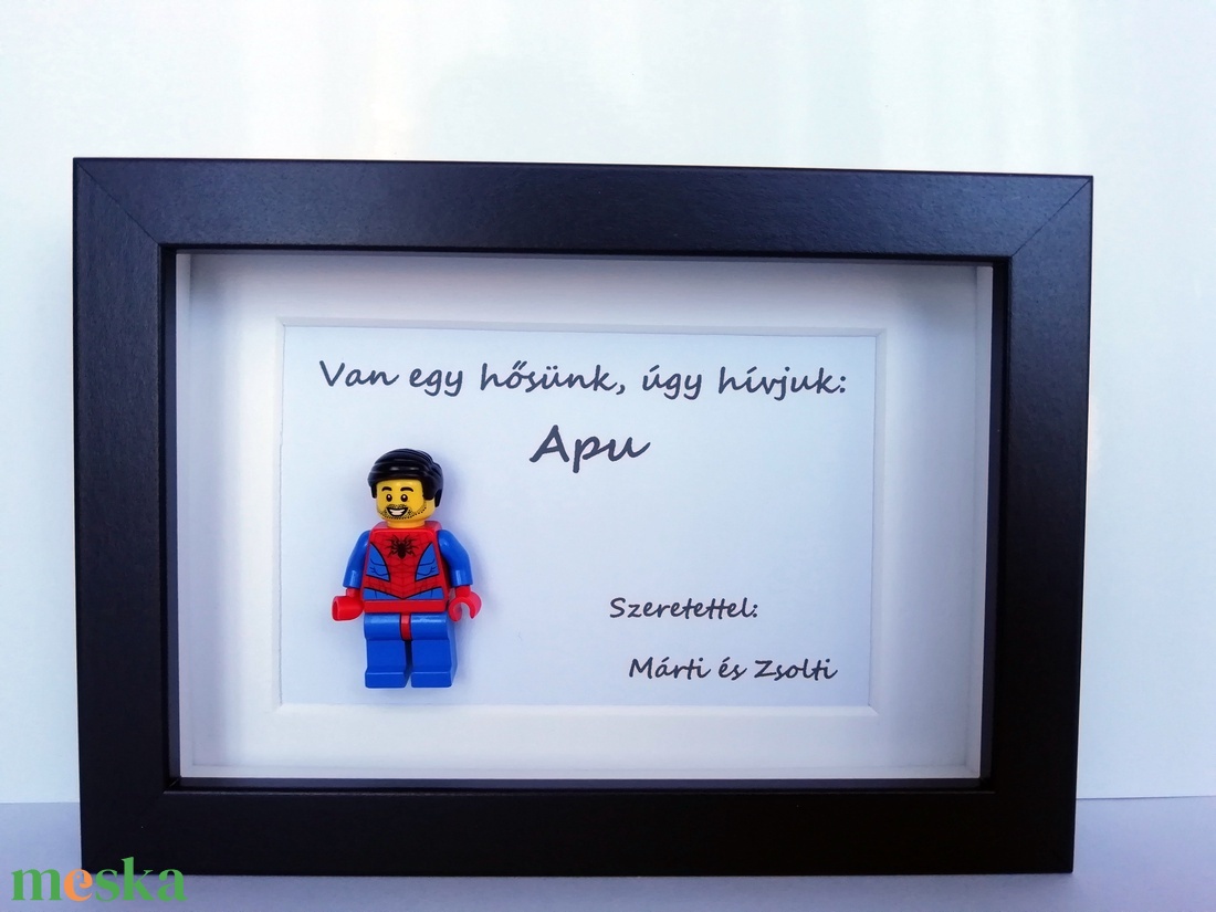 Asztali vagy fali dísz személyre szabható LEGO figurákból (10 cm x 15 cm) - otthon & életmód - dekoráció - kép & falikép - 3d képek - Meska.hu