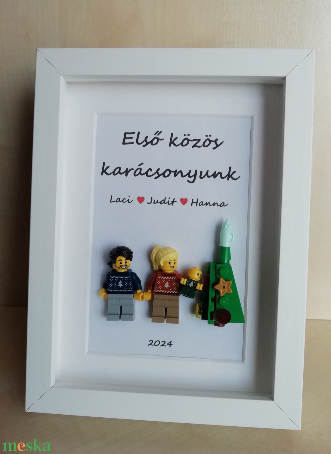 Asztali vagy fali dísz személyre szabható LEGO� figurákból (13 cm x 18 cm) - otthon & életmód - dekoráció - kép & falikép - 3d képek - Meska.hu
