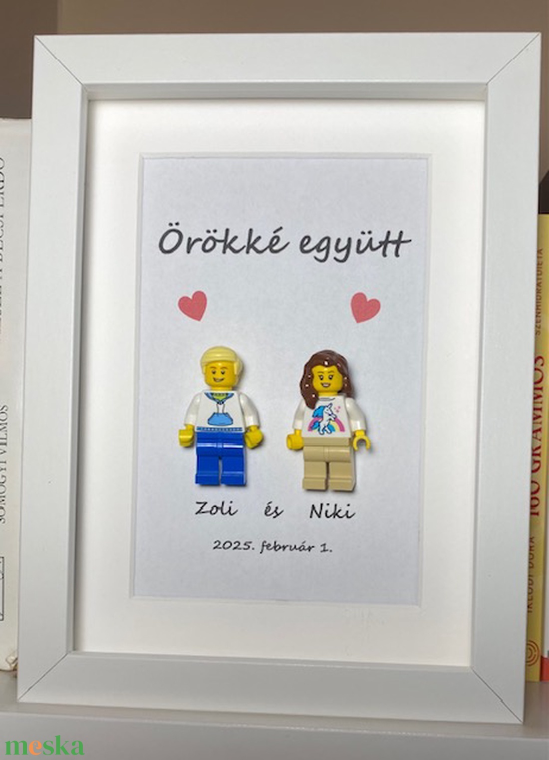 Asztali vagy fali dísz személyre szabható LEGO� figurákból (13 cm x 18 cm) - otthon & életmód - dekoráció - kép & falikép - 3d képek - Meska.hu