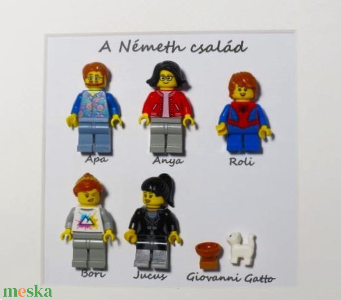 Tabló - személyre szabható LEGO figurákból (25 cm x 25 cm) - otthon & életmód - dekoráció - kép & falikép - 3d képek - Meska.hu