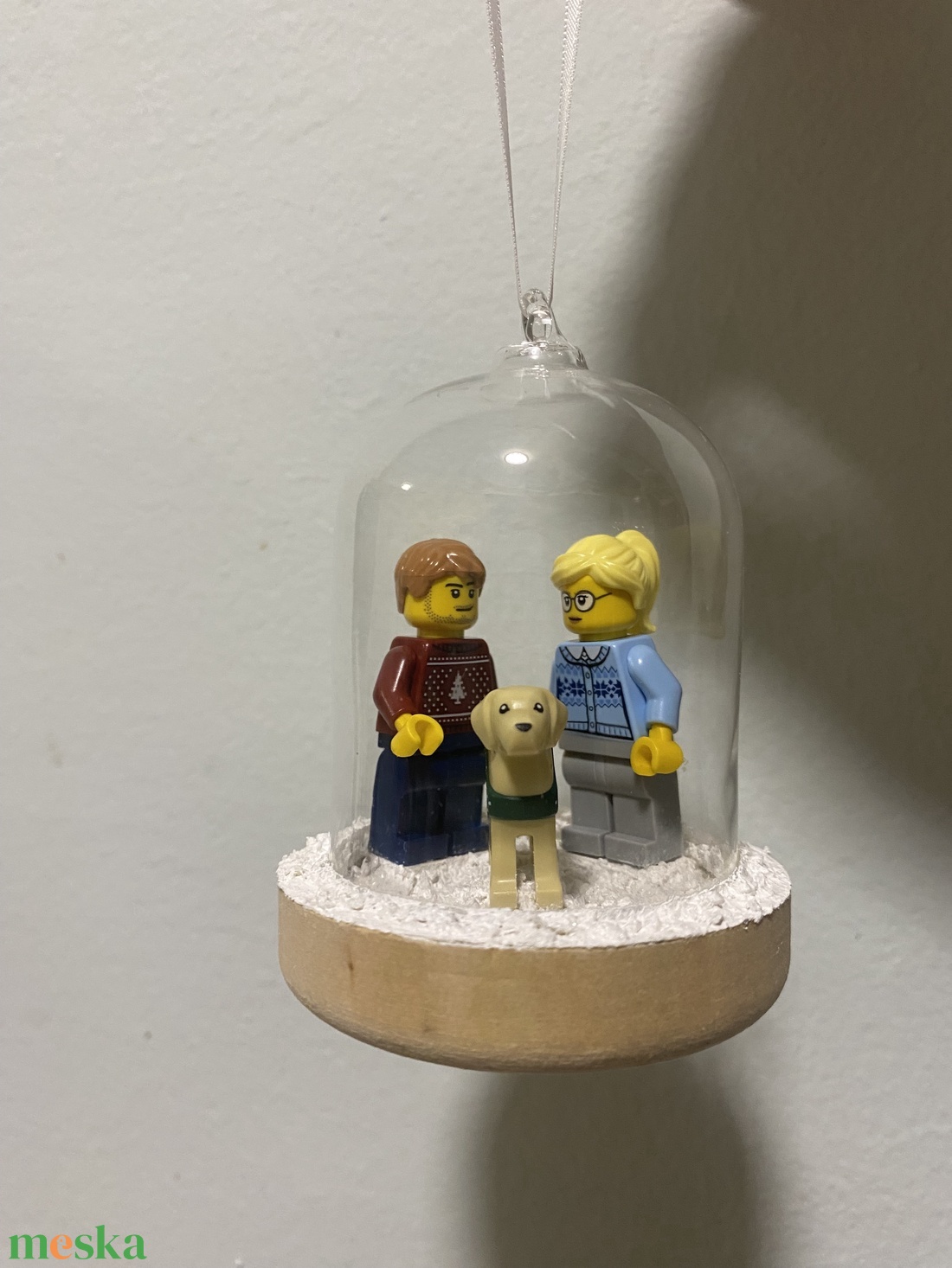 Karácsonyfafüggő - személyre szabható LEGO� minifigurával (6x10 cm)  - karácsony - karácsonyi lakásdekoráció - karácsonyfadíszek - Meska.hu