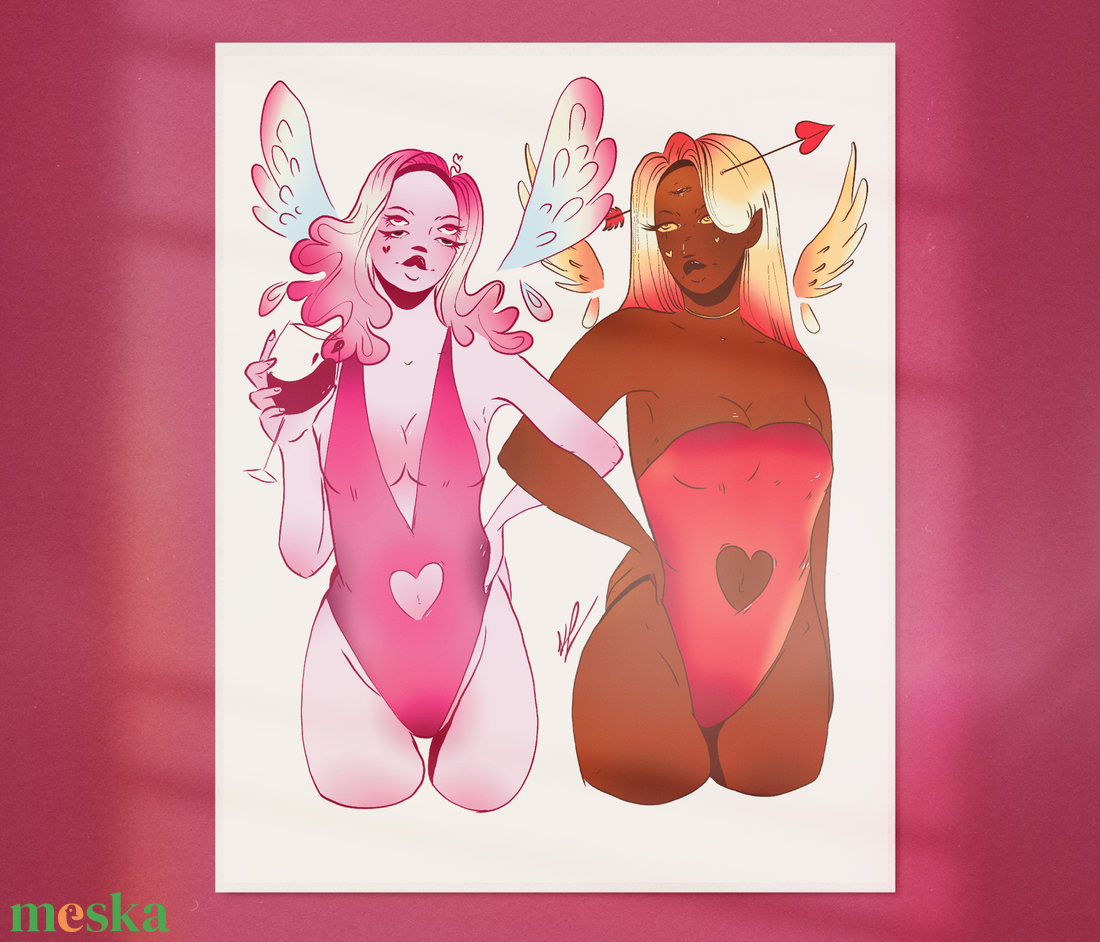 Cupidók / Cupids print - művészet - grafika & illusztráció - digitális - Meska.hu