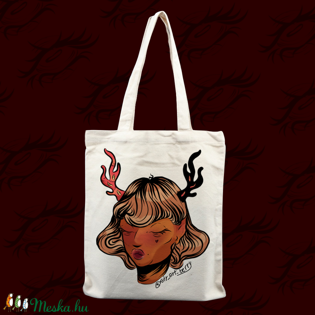 Szarvas lány vászontáska - táska & tok - bevásárlás & shopper táska - shopper, textiltáska, szatyor - Meska.hu Szarvas lány vászontáska - táska & tok - bevásárlás & shopper táska - shopper, textiltáska, szatyor - Meska.hu