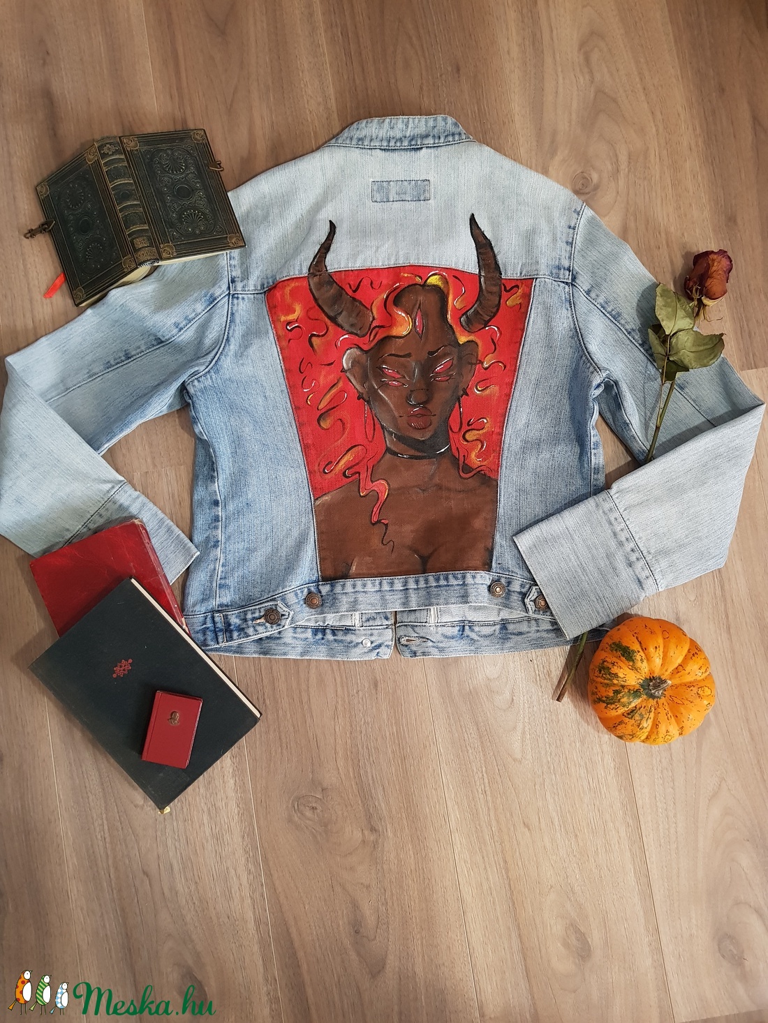Szarvas lány farmer kabát - horned girl farmer jacket - ruha & divat - női ruha - kabát - Meska.hu Szarvas lány farmer kabát - horned girl farmer jacket - ruha & divat - női ruha - kabát - Meska.hu