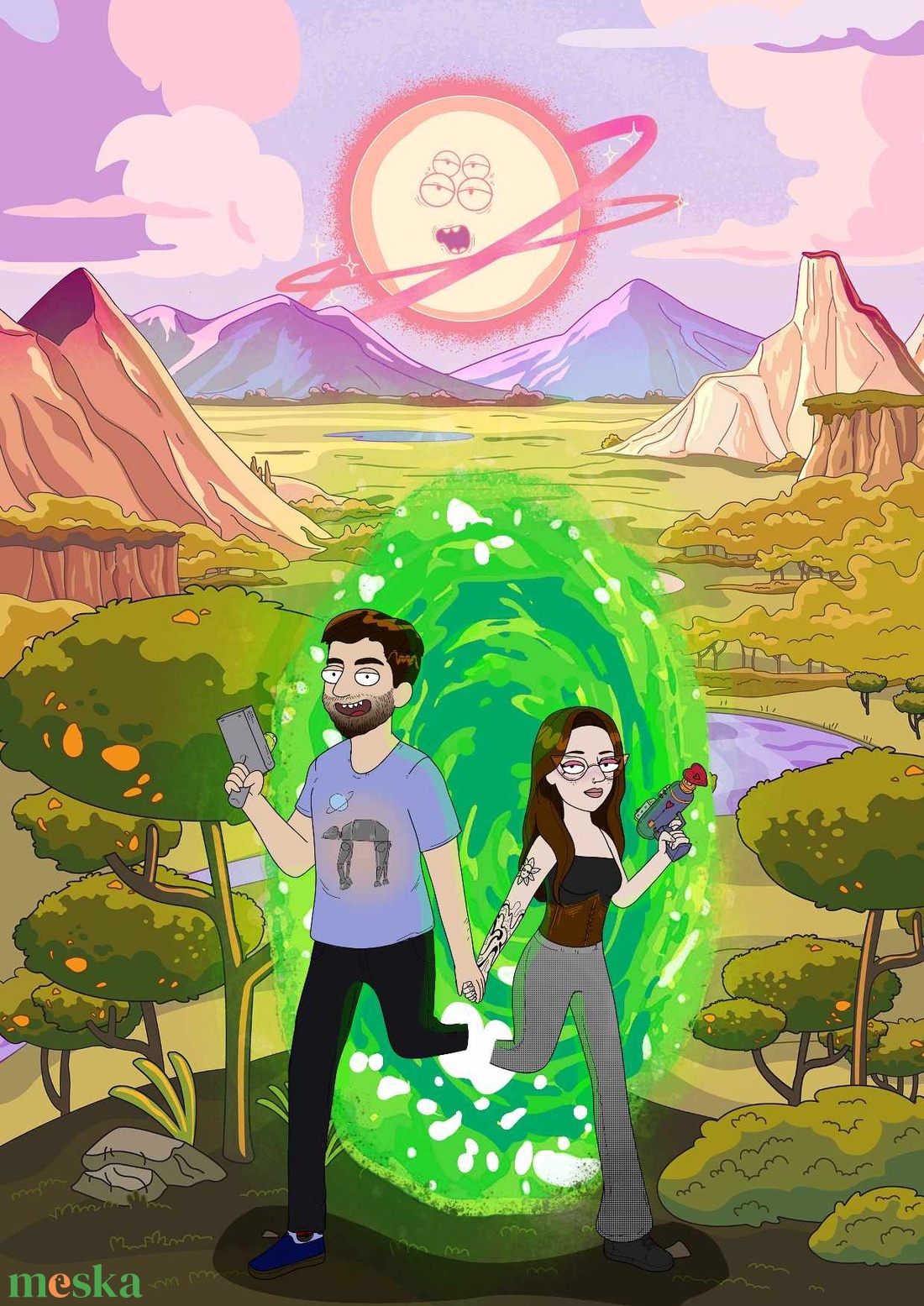 Egyedi Rick and Morty rajz - művészet - grafika & illusztráció - digitális - Meska.hu