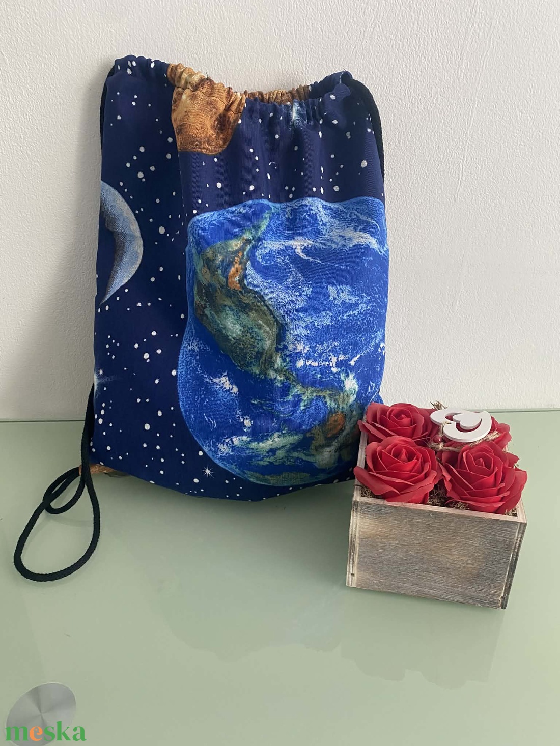 Loneta zsinóros szövet hátizsák - táska & tok - hátizsák - tornazsák, gymbag - Meska.hu