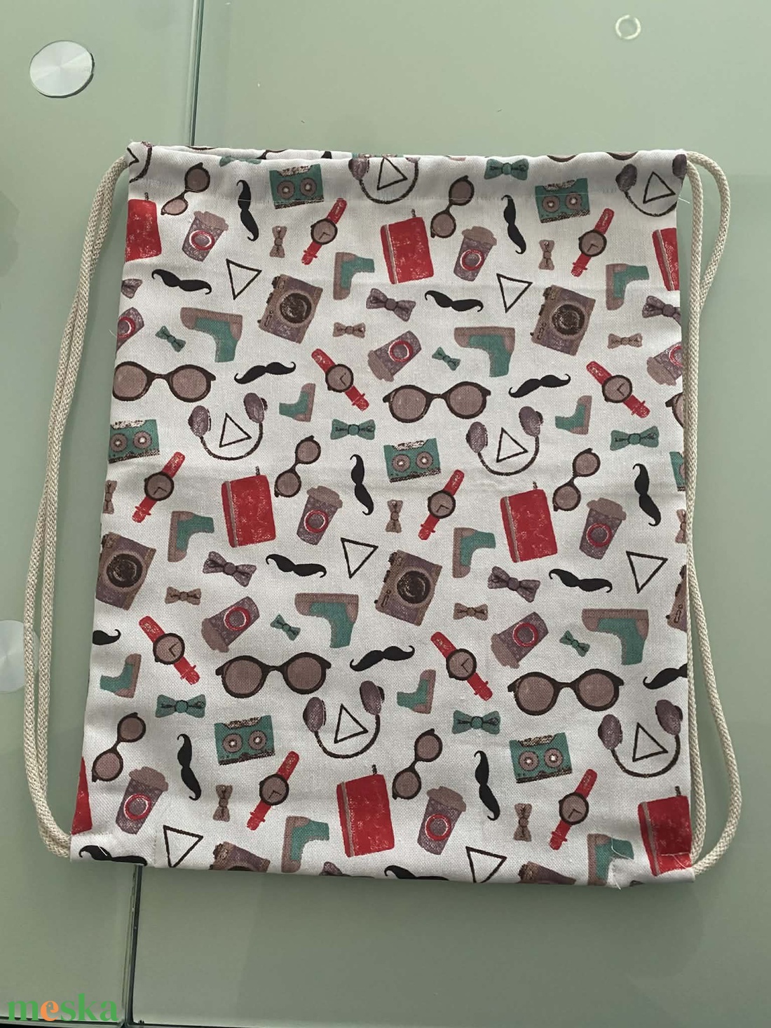 zsinóros szövet hátizsák - táska & tok - hátizsák - tornazsák, gymbag - Meska.hu