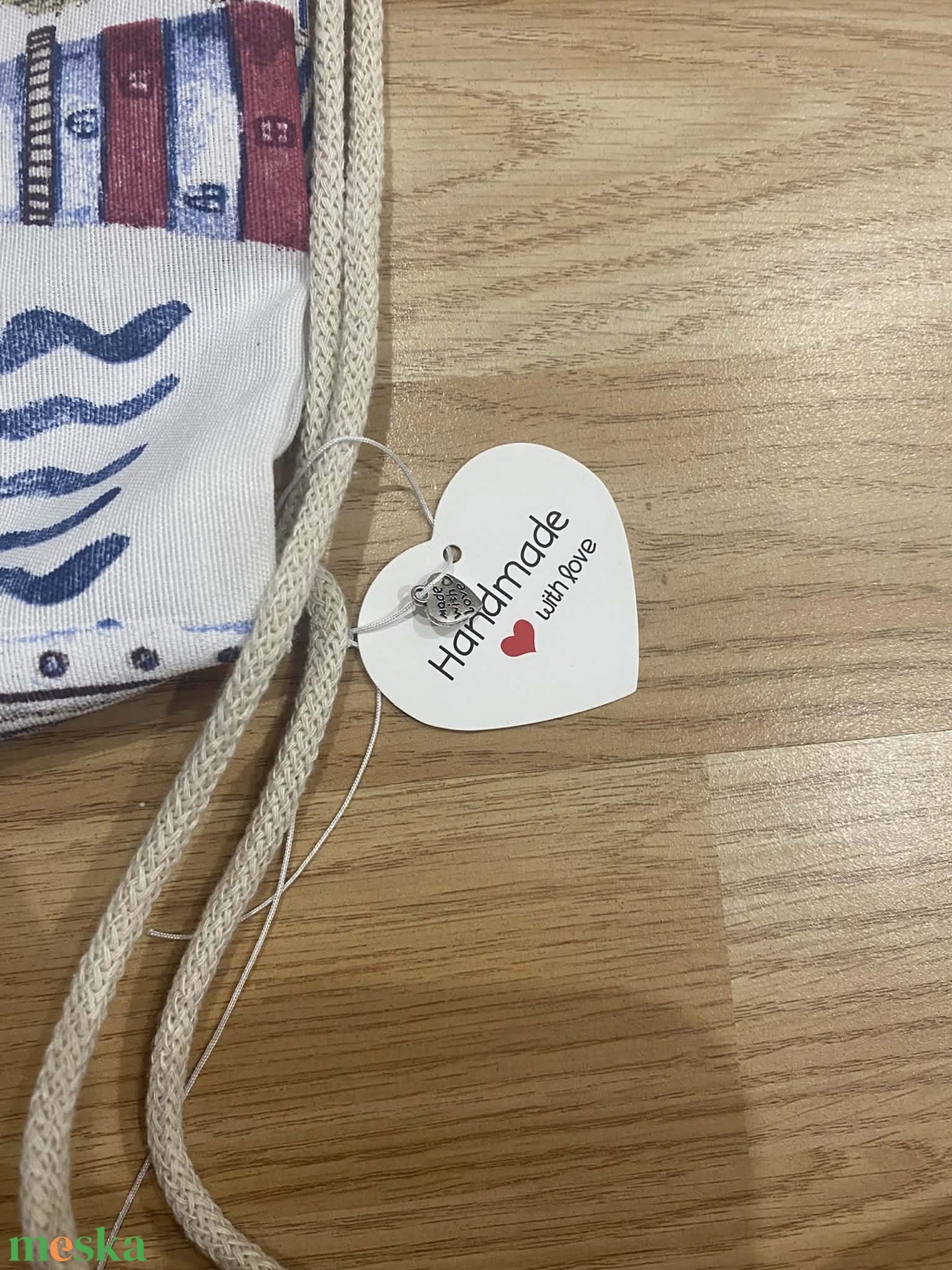 Loneta zsinóros szövet hátizsák - táska & tok - hátizsák - tornazsák, gymbag - Meska.hu