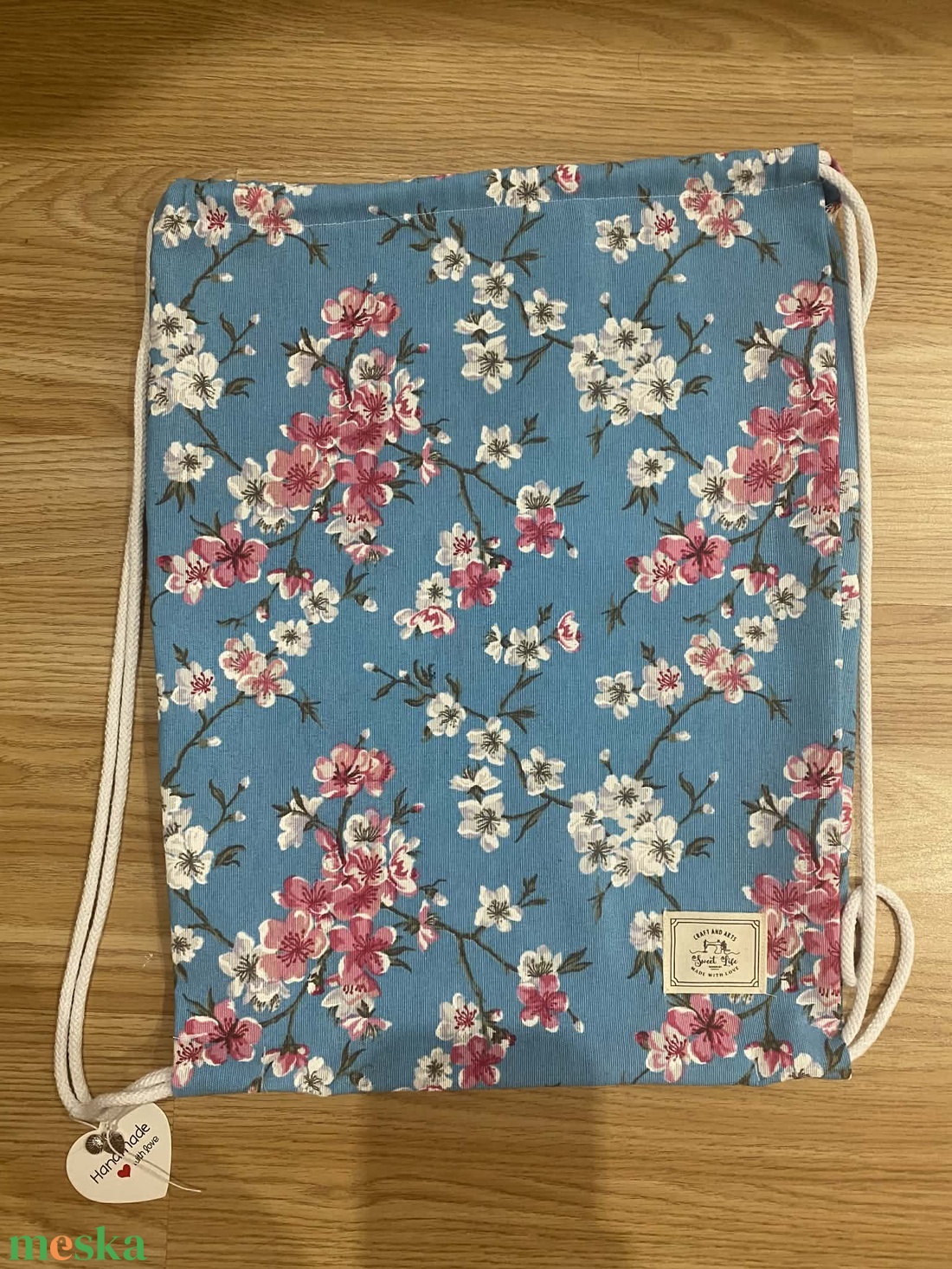 Loneta zsinóros szövet hátizsák - táska & tok - hátizsák - tornazsák, gymbag - Meska.hu