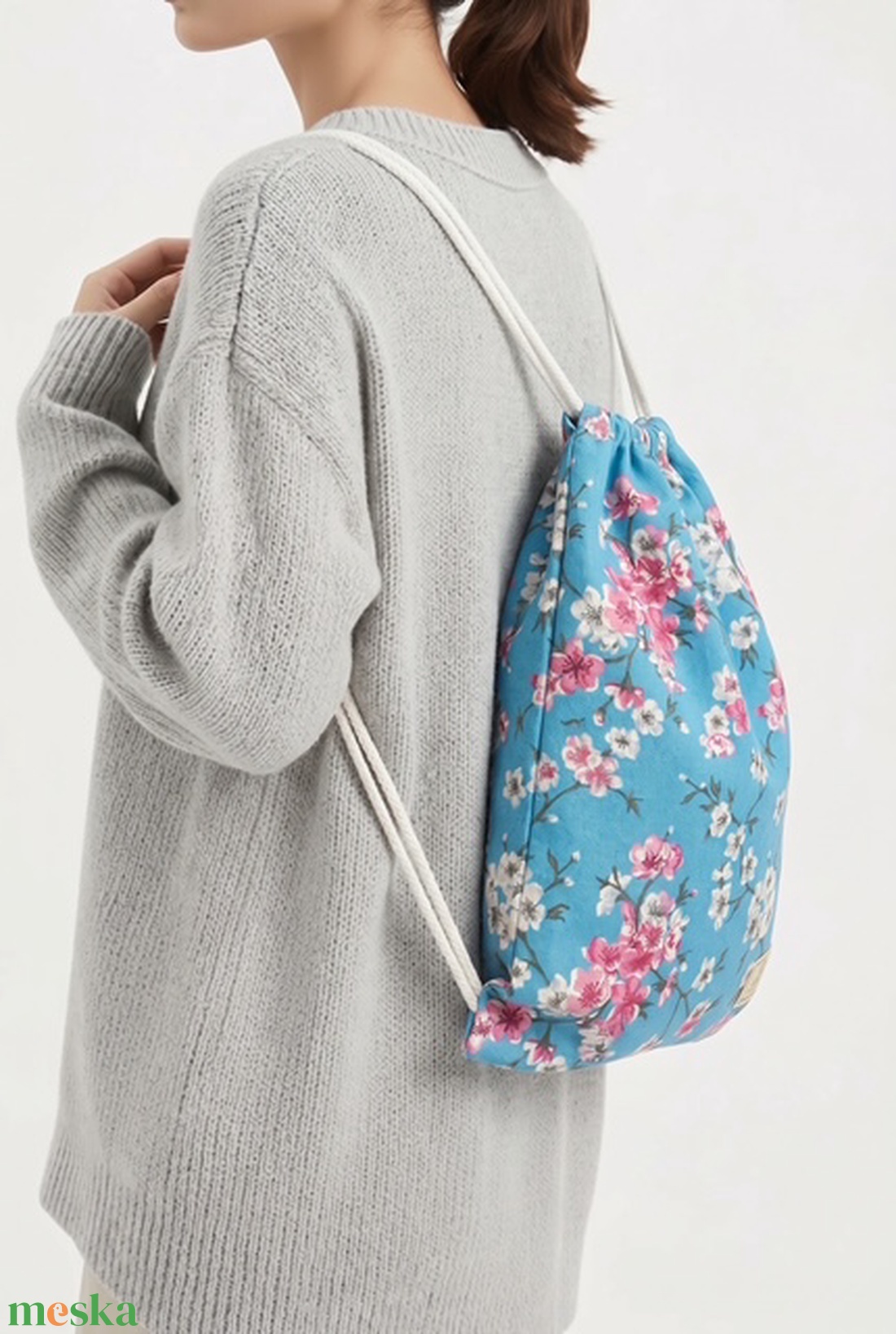 Loneta zsinóros szövet hátizsák - táska & tok - hátizsák - tornazsák, gymbag - Meska.hu