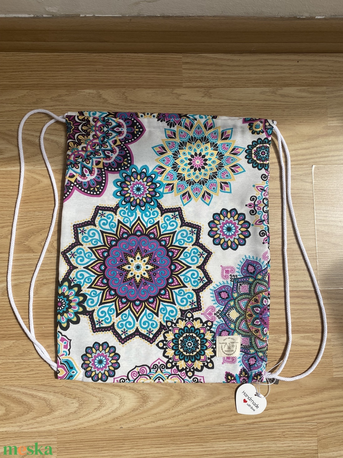 Loneta zsinóros hátizsák - táska & tok - hátizsák - tornazsák, gymbag - Meska.hu