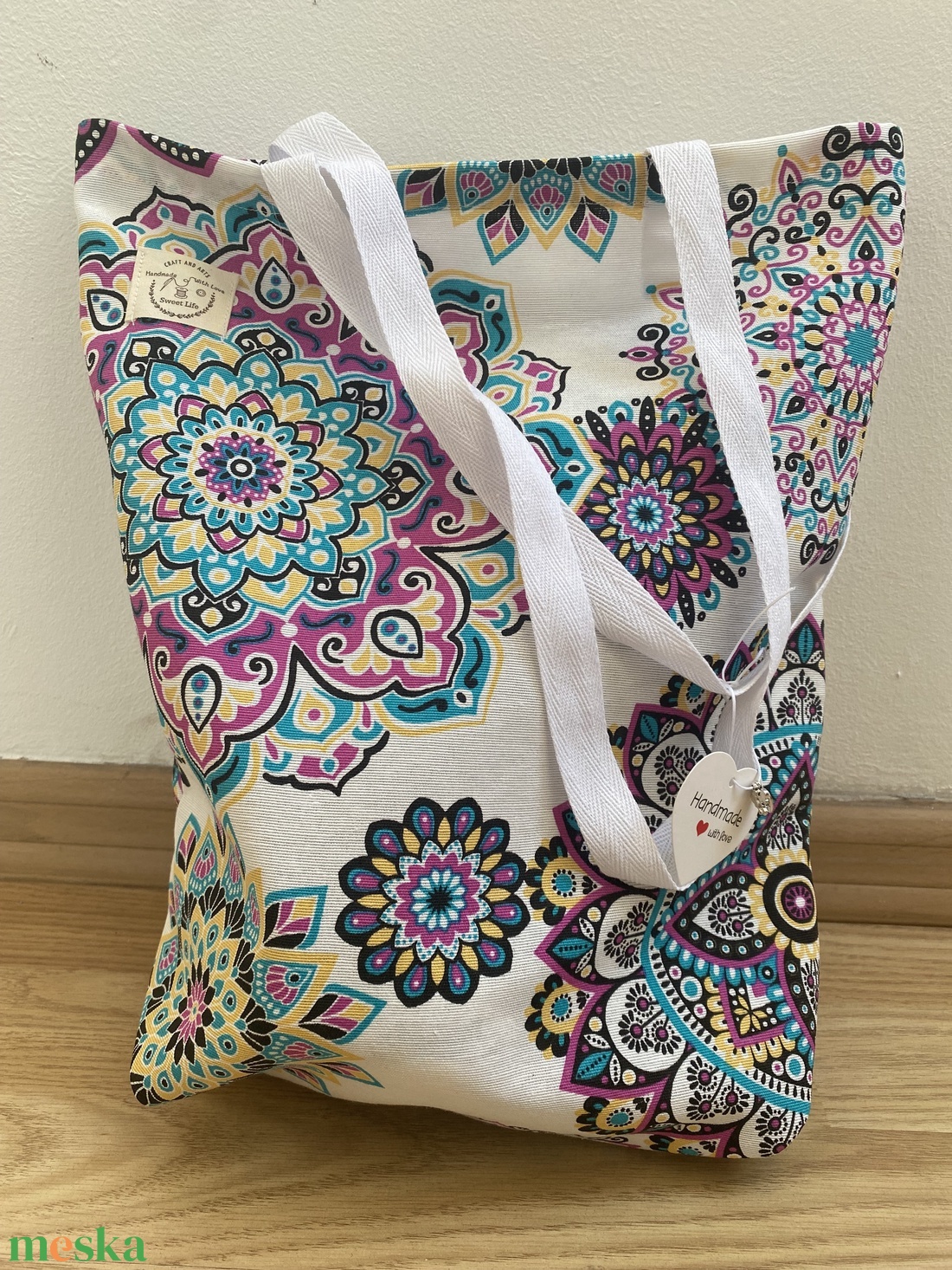 Loneta nyári táska  - táska & tok - kézitáska & válltáska - belső rendező - Meska.hu