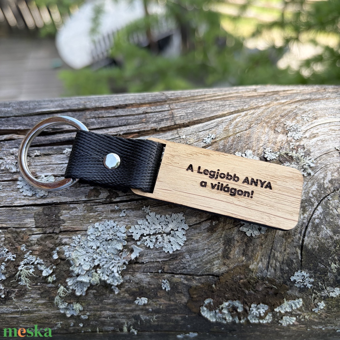 A legjobb ANYA a világon Fa gravírozott kulcstartó - táska & tok - kulcstartó & táskadísz - kulcstartó - Meska.hu